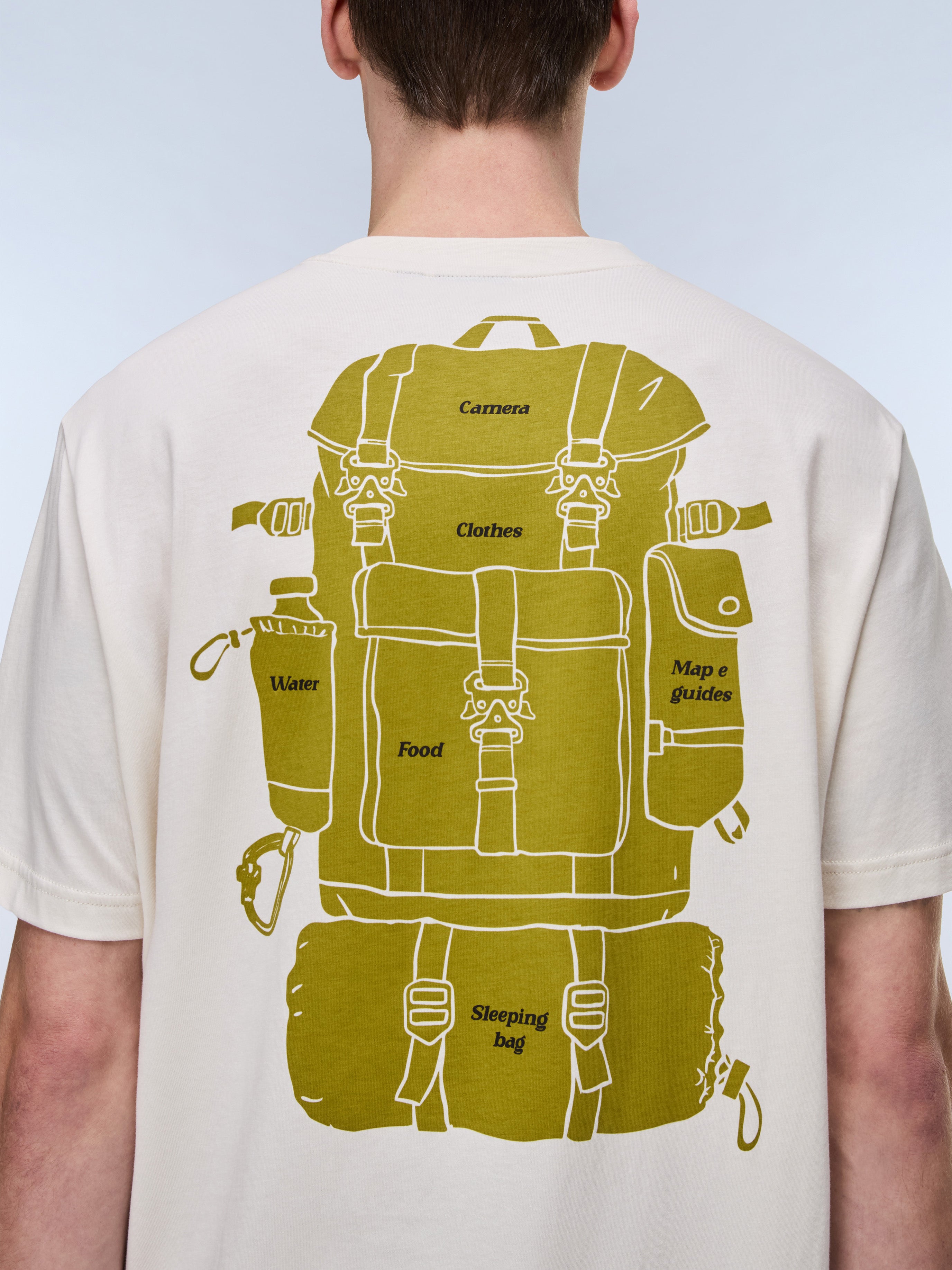 Napapijri S-Flint Short Sleeve T-Shirt - Off White