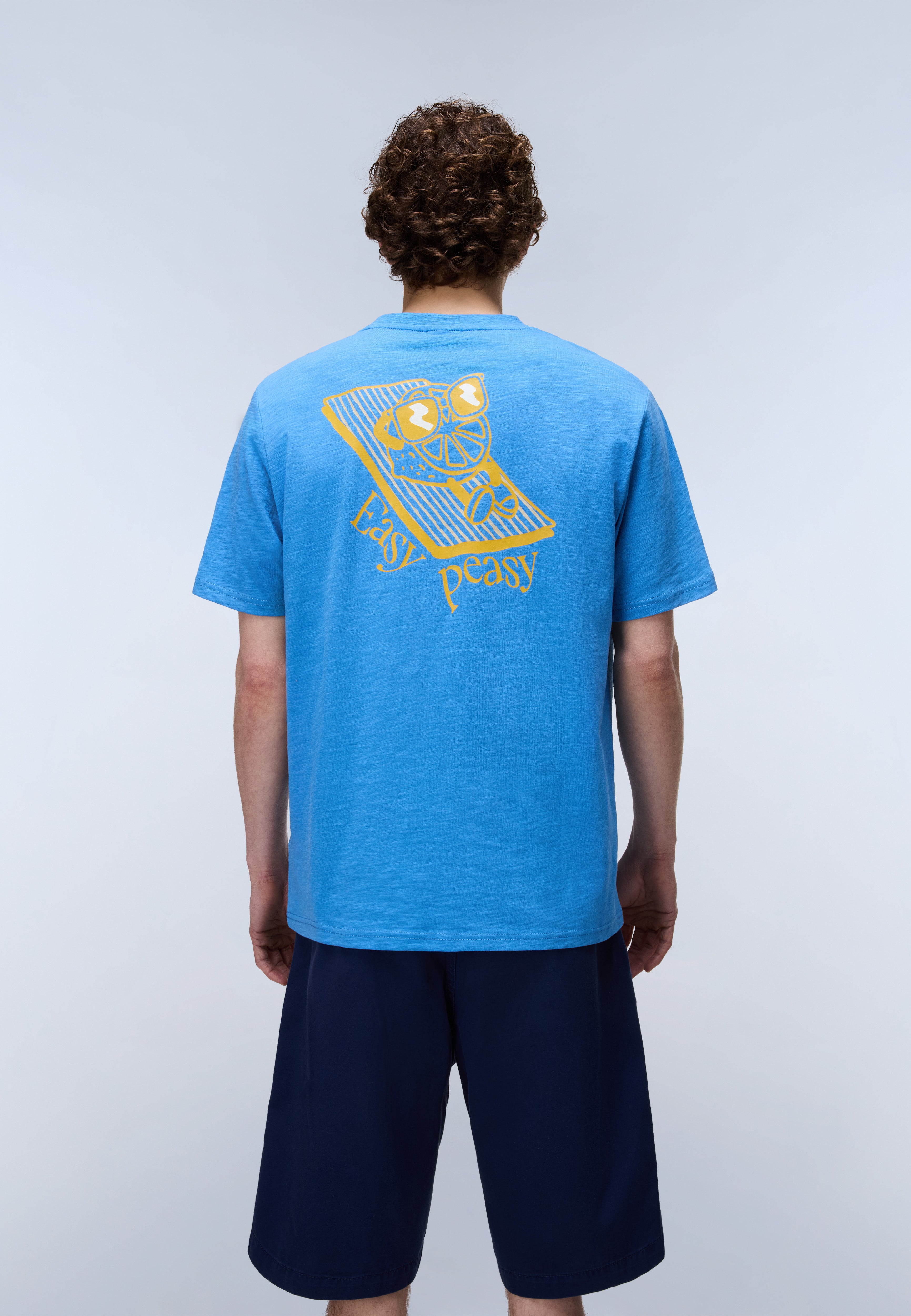 Napapijri S-Elior Short Sleeve T-Shirt - Blue Jasper