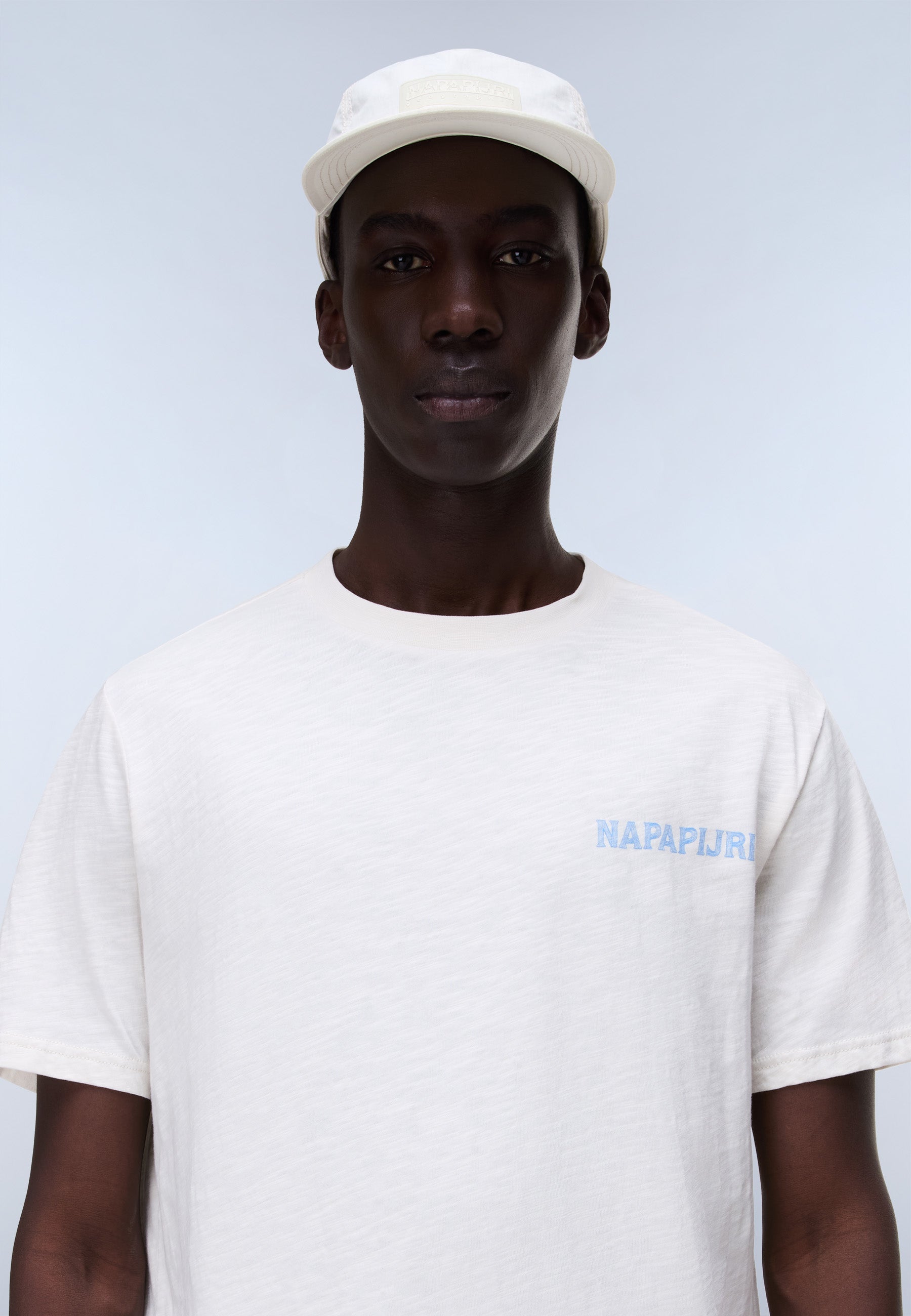 Napapijri S-Elior Short Sleeve T-Shirt - White Whisper