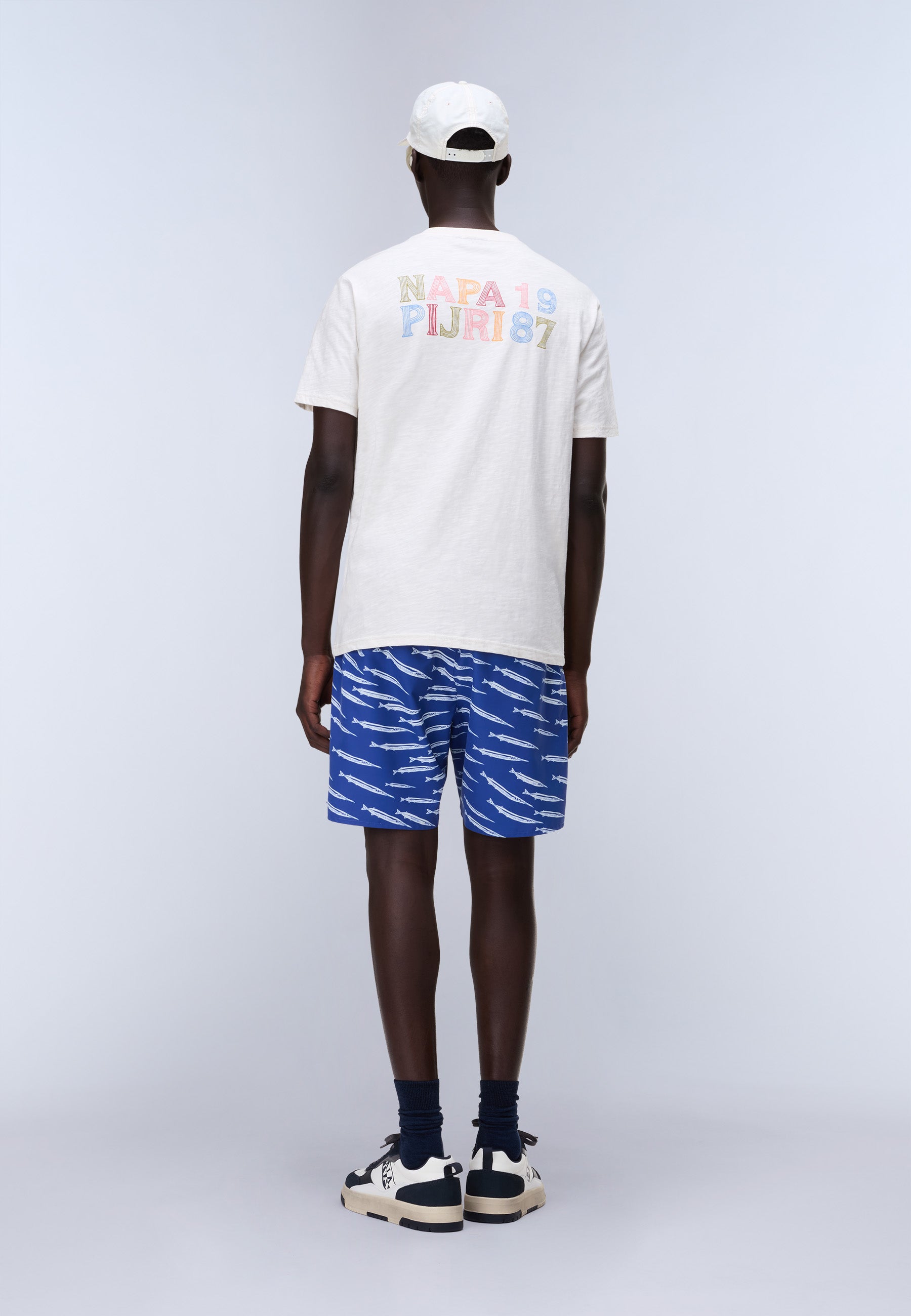 Napapijri S-Elior Short Sleeve T-Shirt - White Whisper