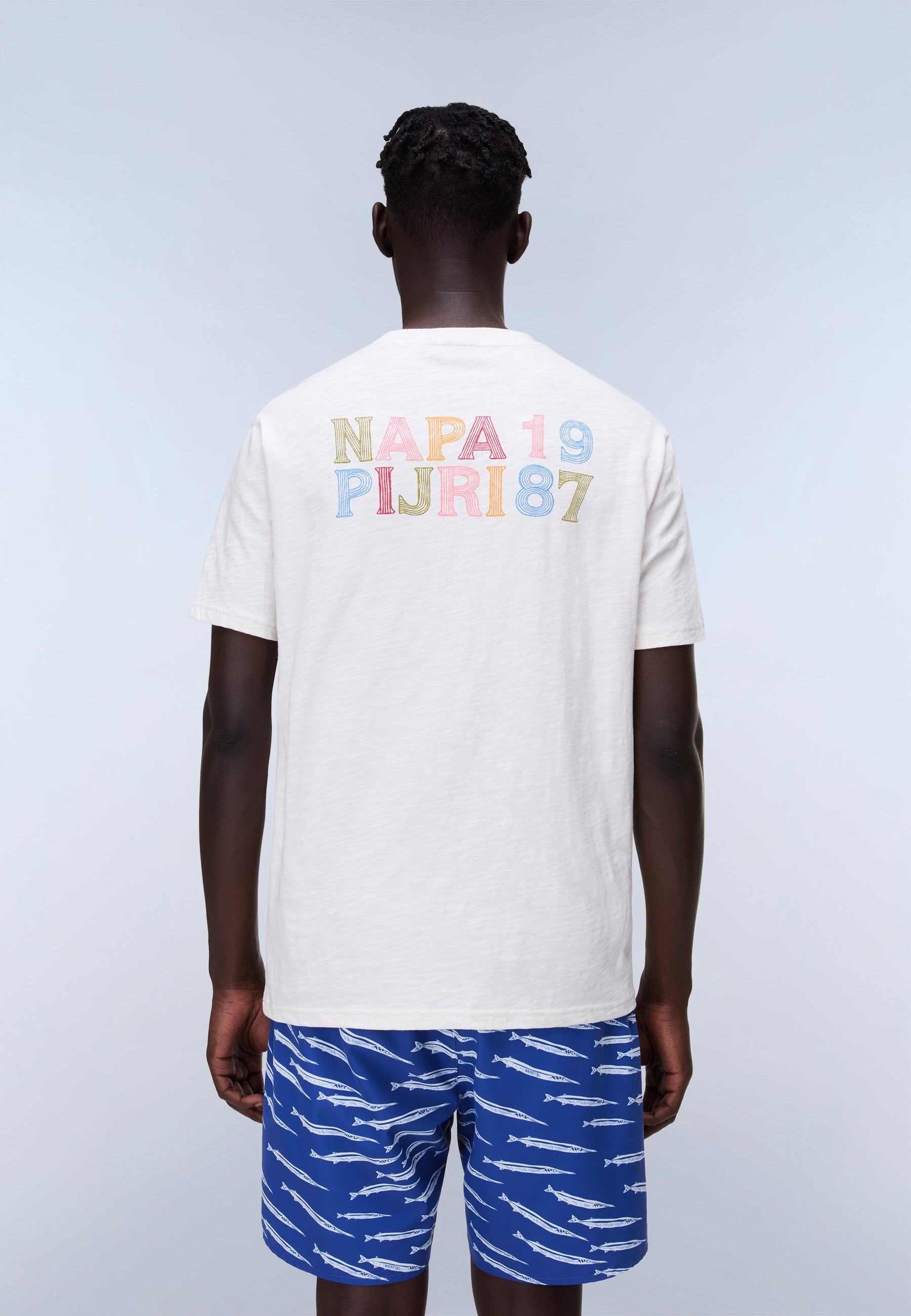 Napapijri S-Elior Short Sleeve T-Shirt - White Whisper