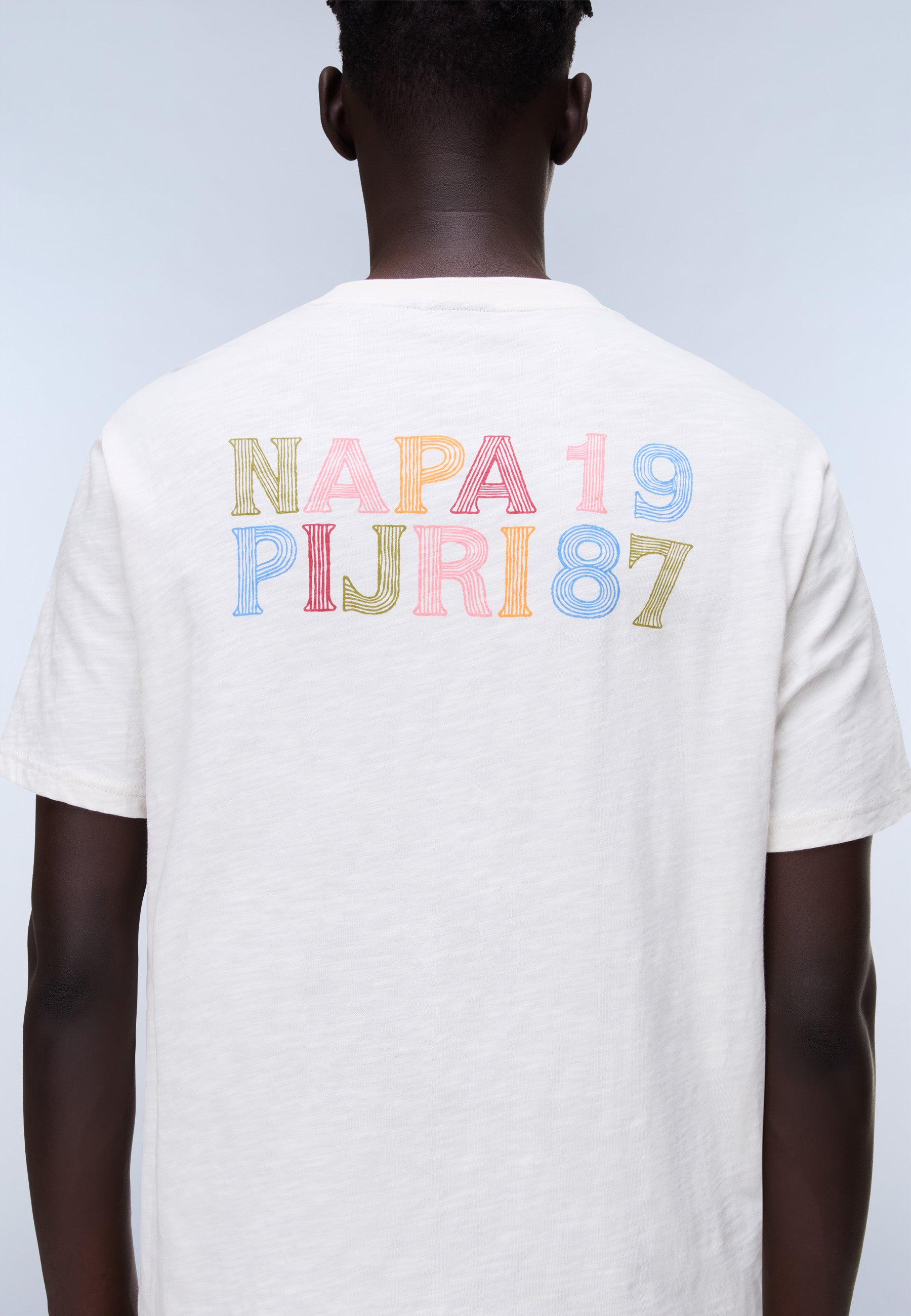 Napapijri S-Elior Short Sleeve T-Shirt - White Whisper