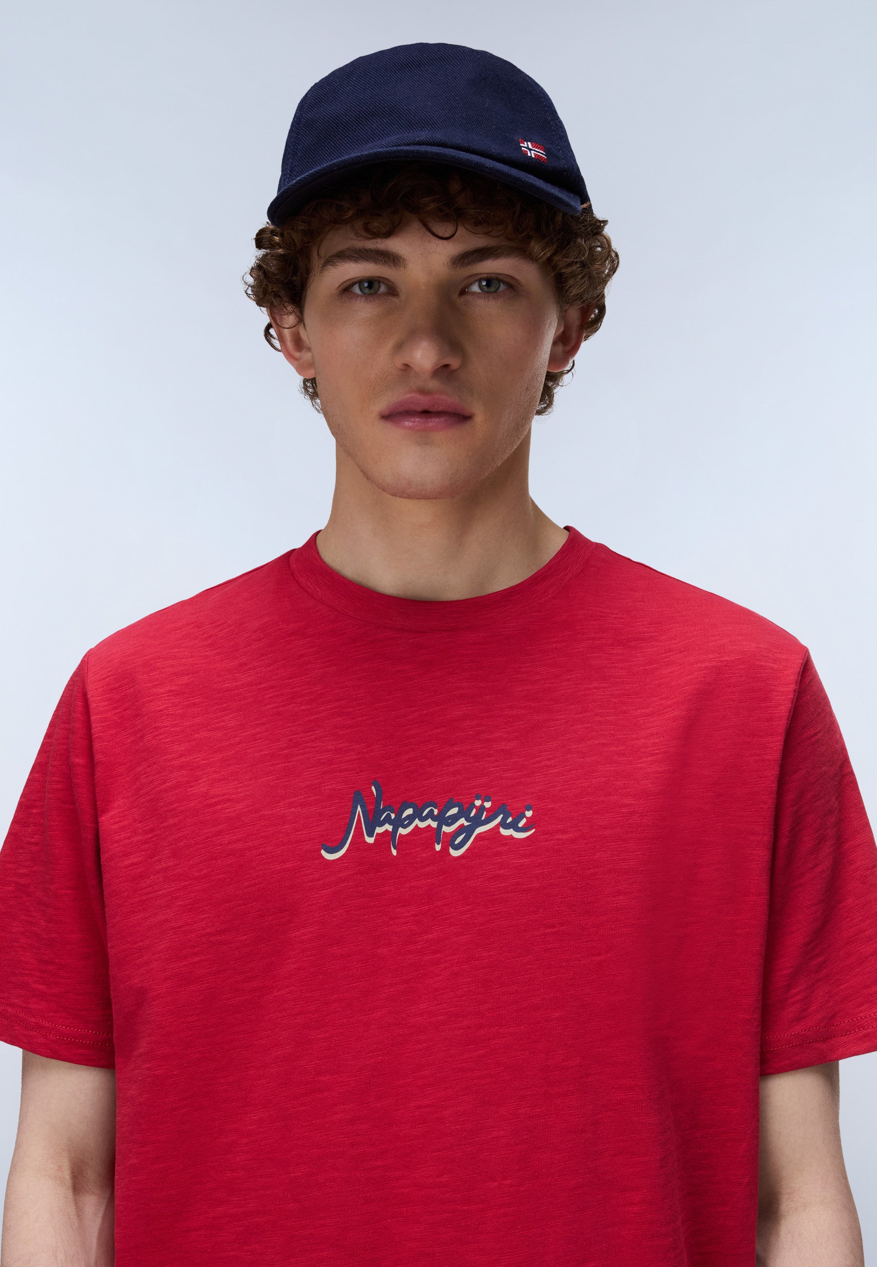 Napapijri S-Elior Short Sleeve T-Shirt - Red