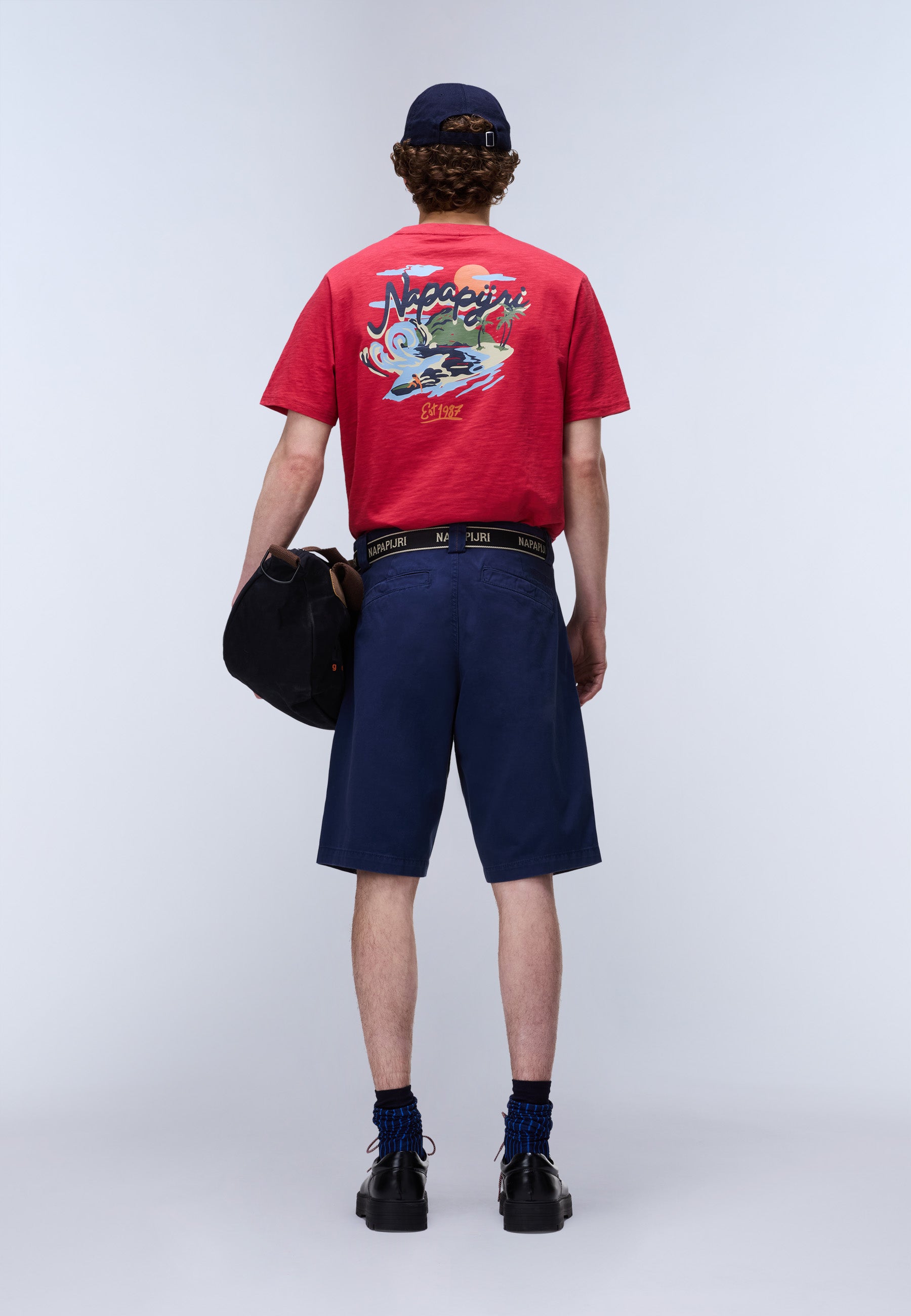 Napapijri S-Elior Short Sleeve T-Shirt - Red