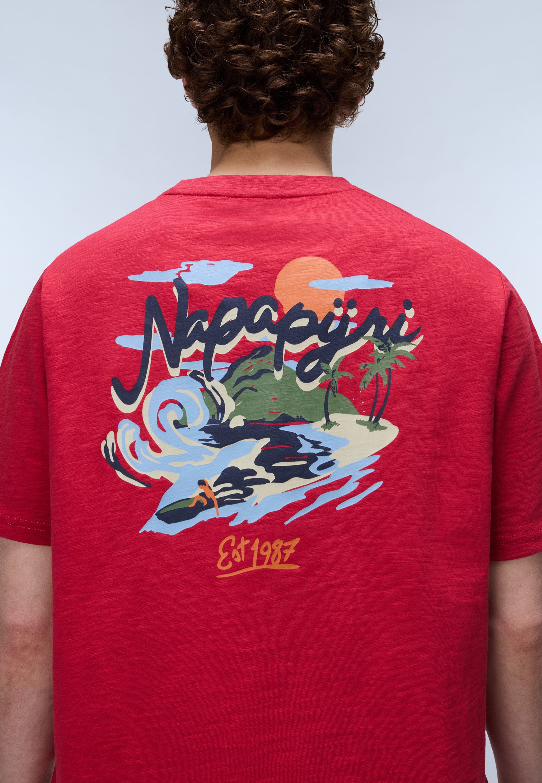 Napapijri S-Elior Short Sleeve T-Shirt - Red