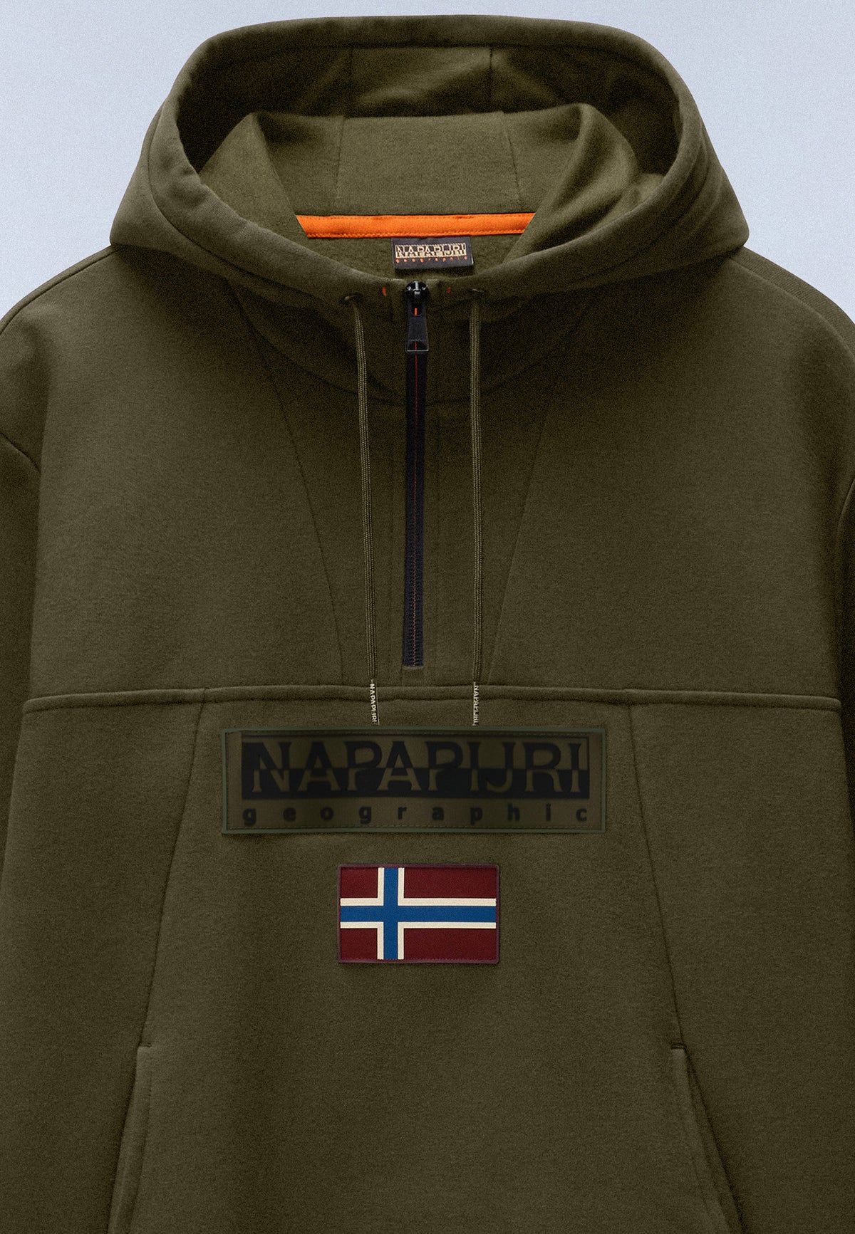 Napapijri Burgee Half Zip Hoody - Olive Night