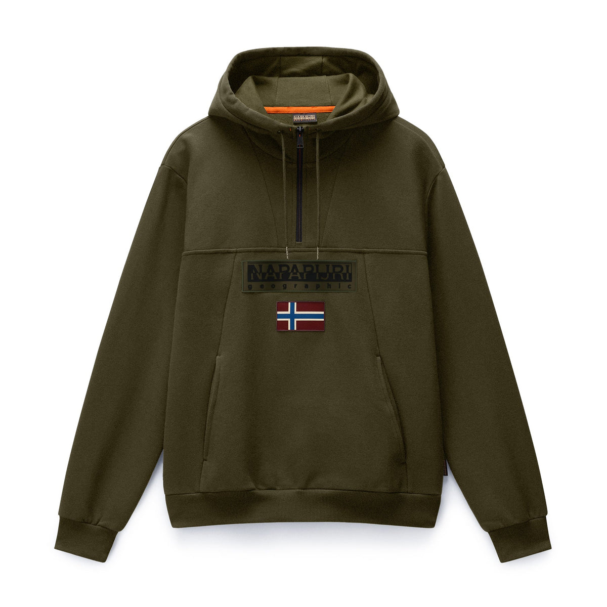 Napapijri Burgee Half Zip Hoody - Olive Night