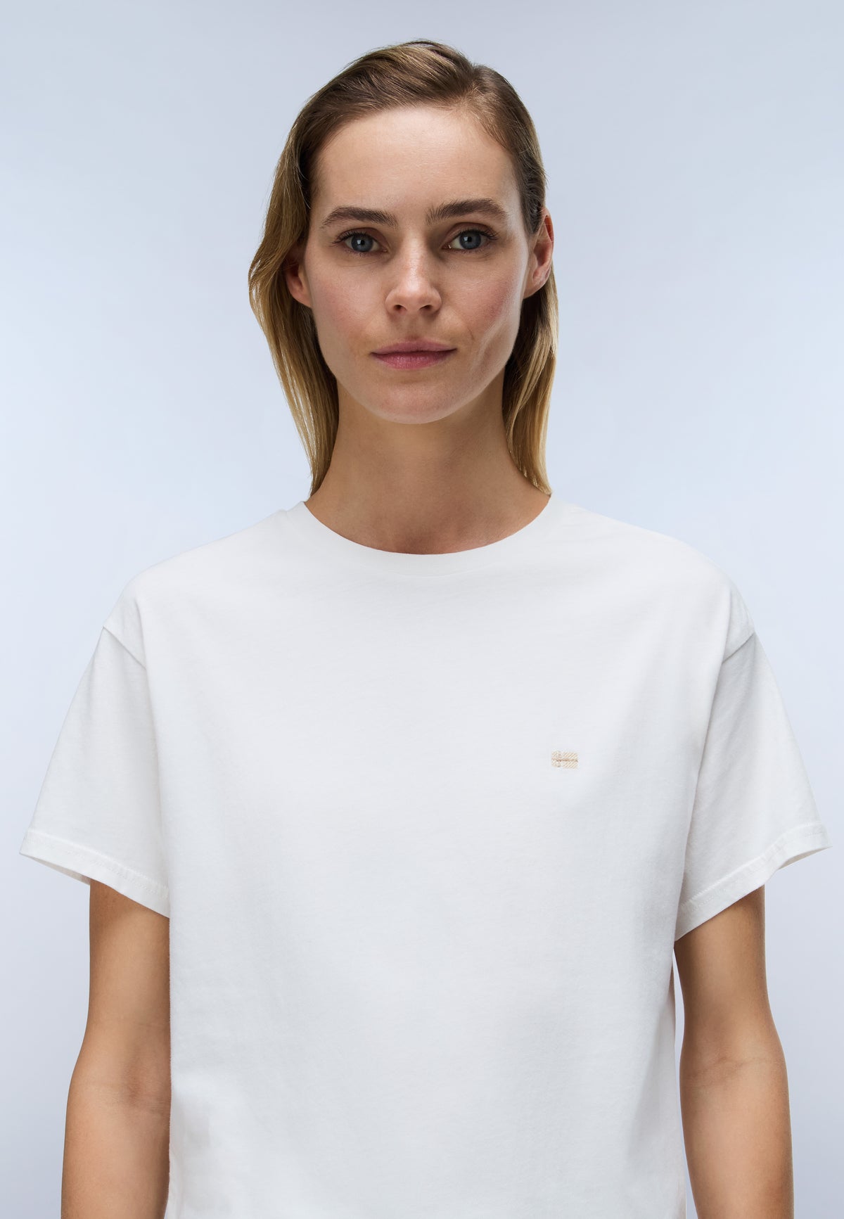 Napapijri S-Aurora Women's Short Sleeve T-Shirt - White Whisper