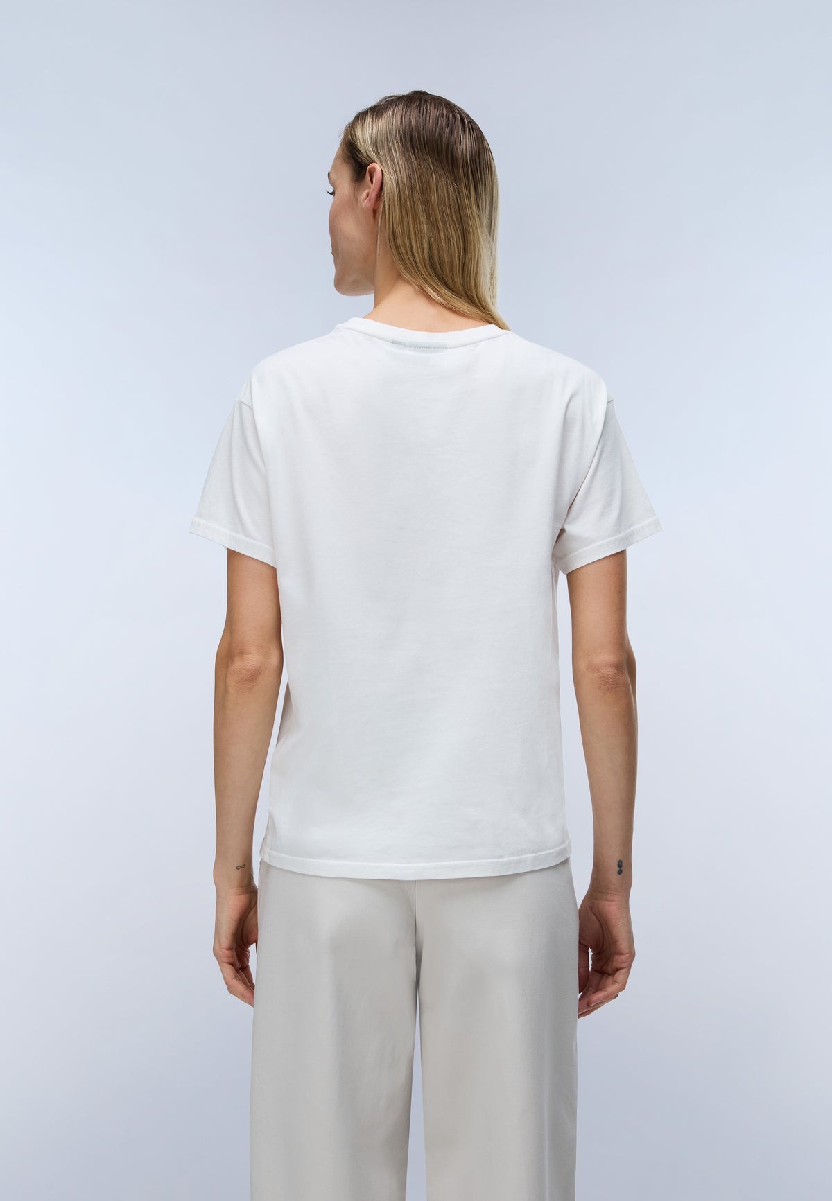 Napapijri S-Aurora Women's Short Sleeve T-Shirt - White Whisper