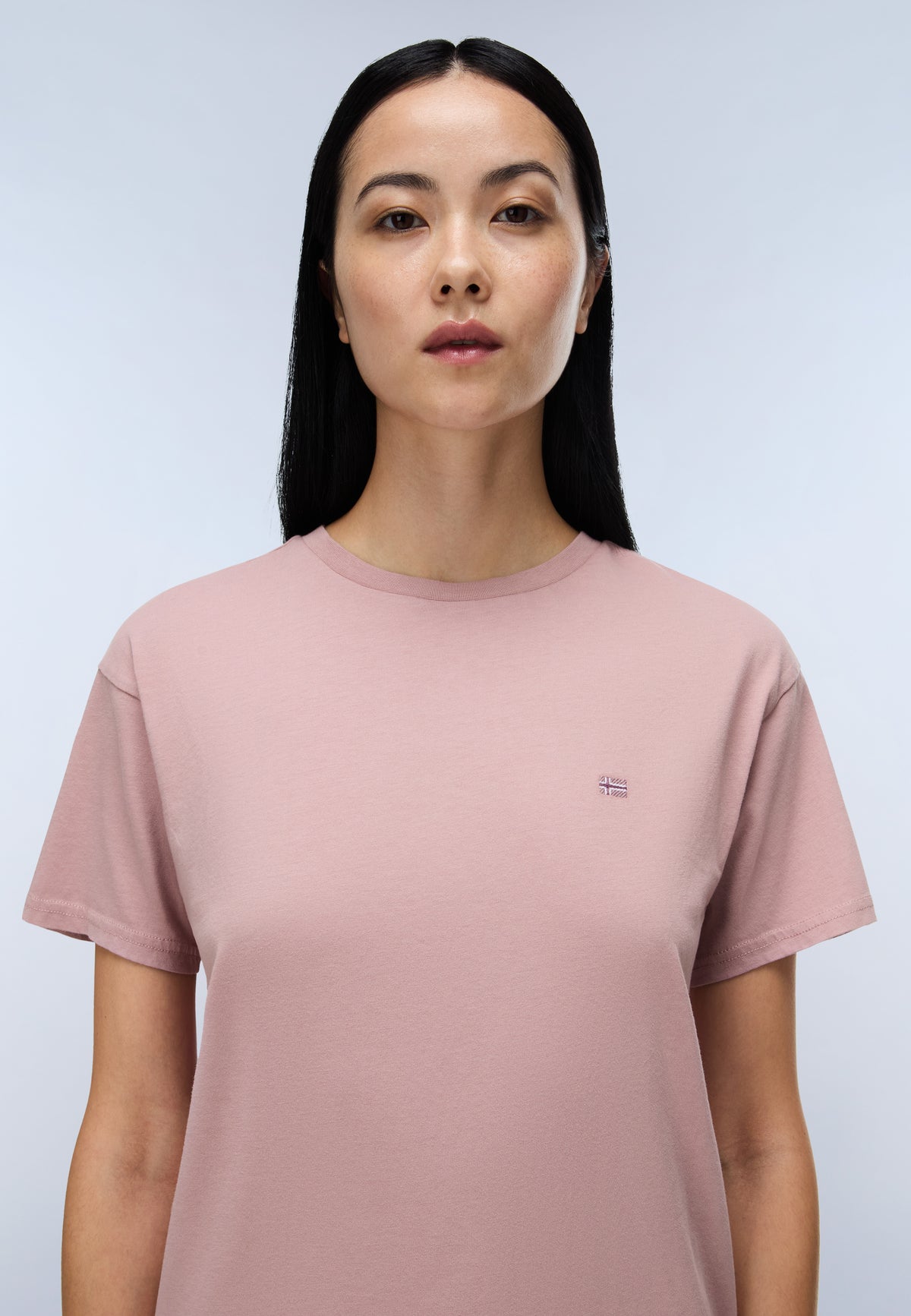 Napapijri S-Aurora Women's Short Sleeve T-Shirt - Pink Woodrose