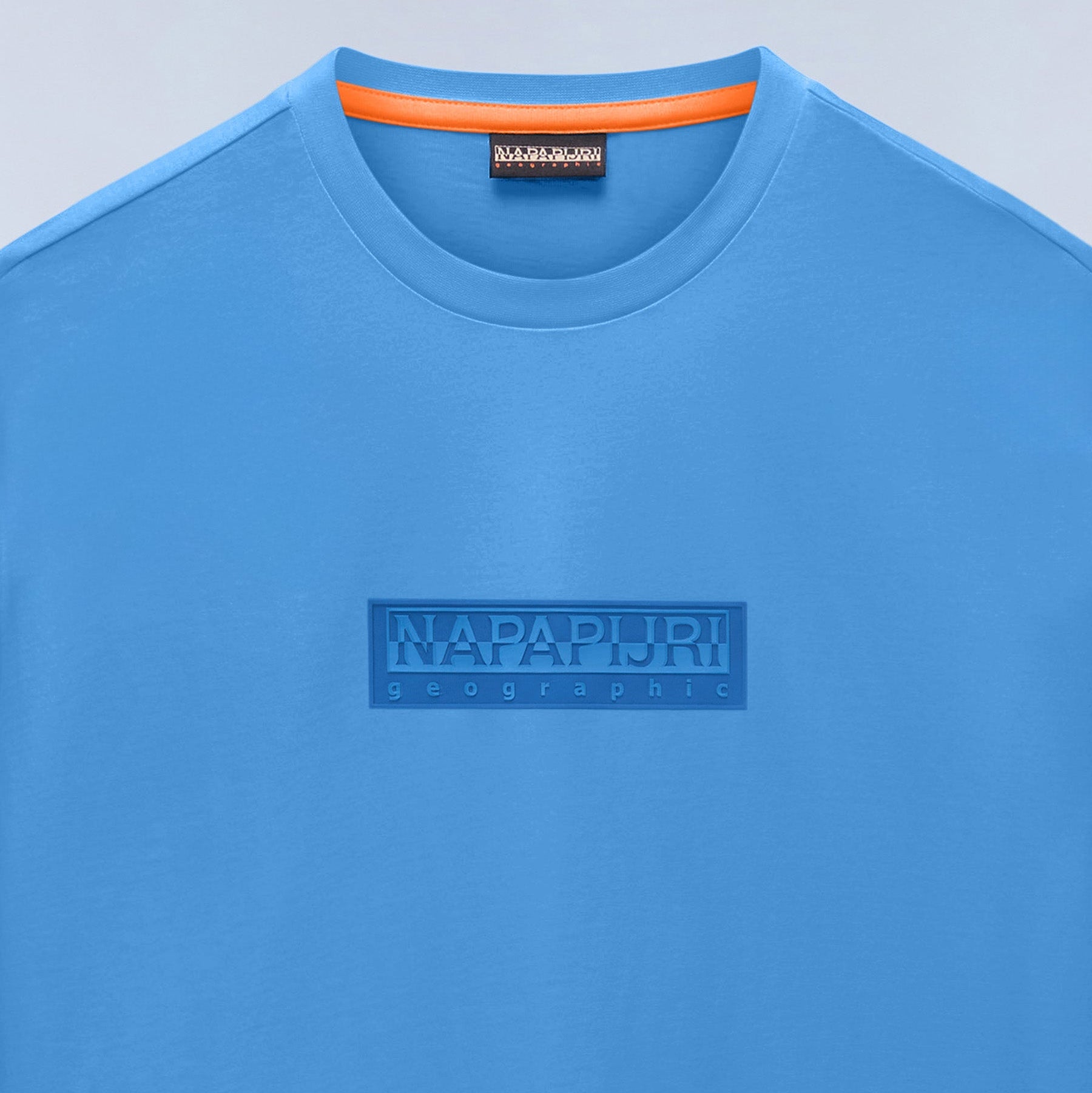Napapijri Box Logo Short Sleeve T-Shirt - Light Blue