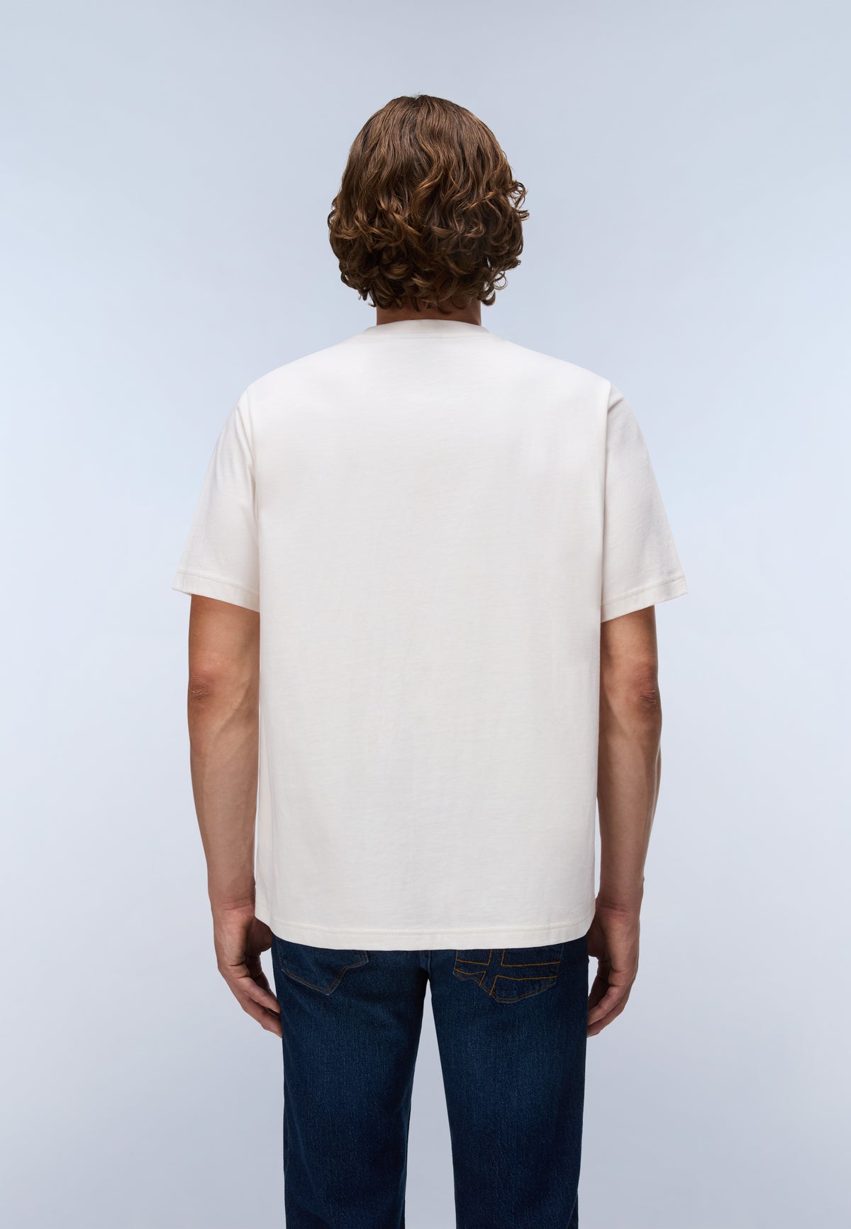 Napapijri S-Box Logo Short Sleeve T-Shirt - White Whisper