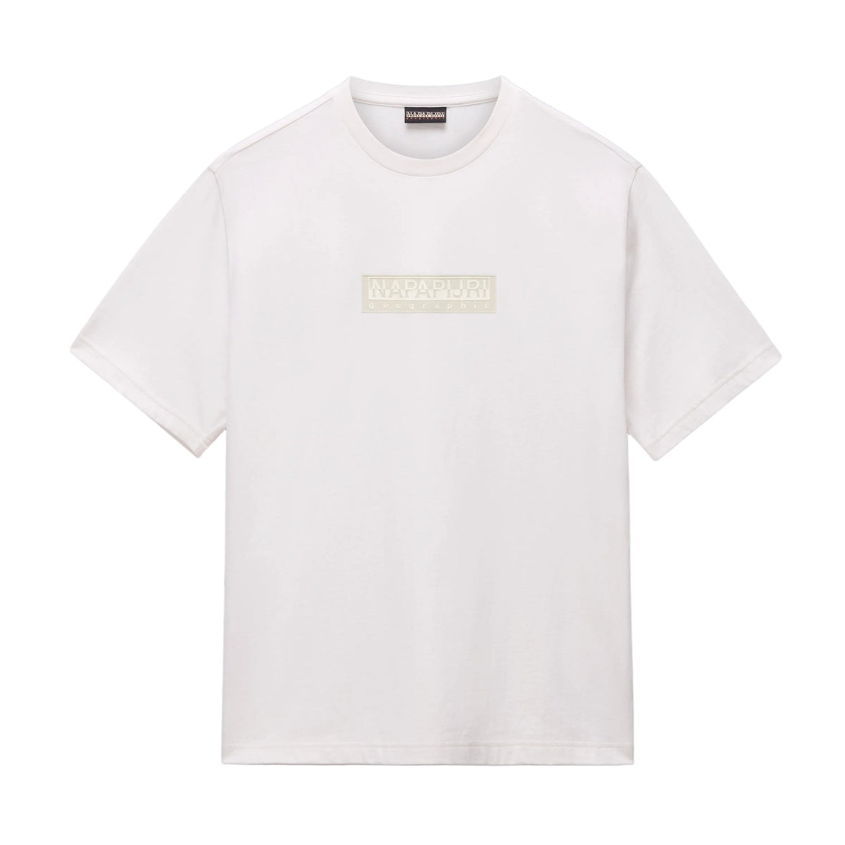 Napapijri S-Box Logo Short Sleeve T-Shirt - White Whisper