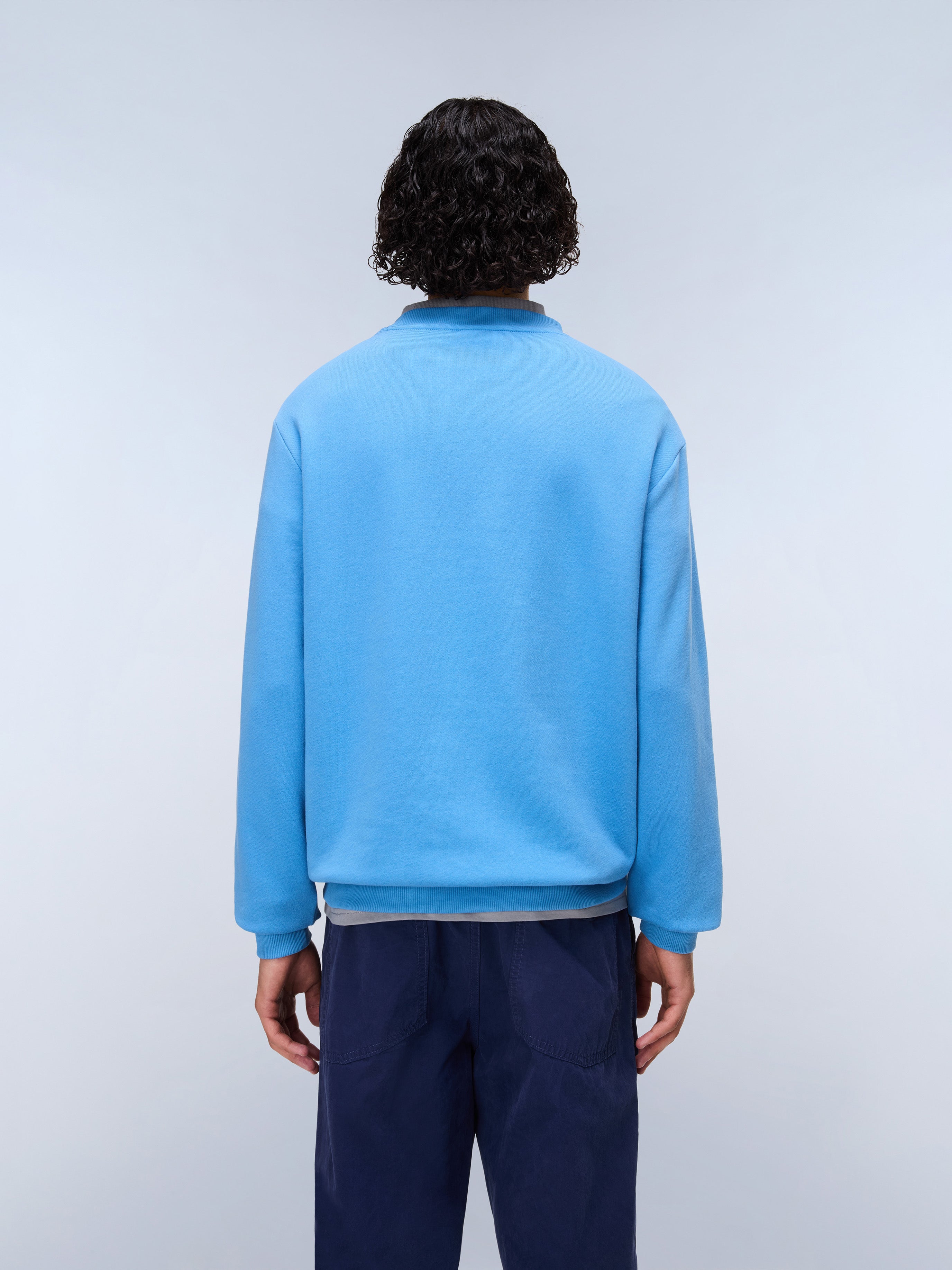 Napapijri Small Box Logo Sweatshirt - Light Blue