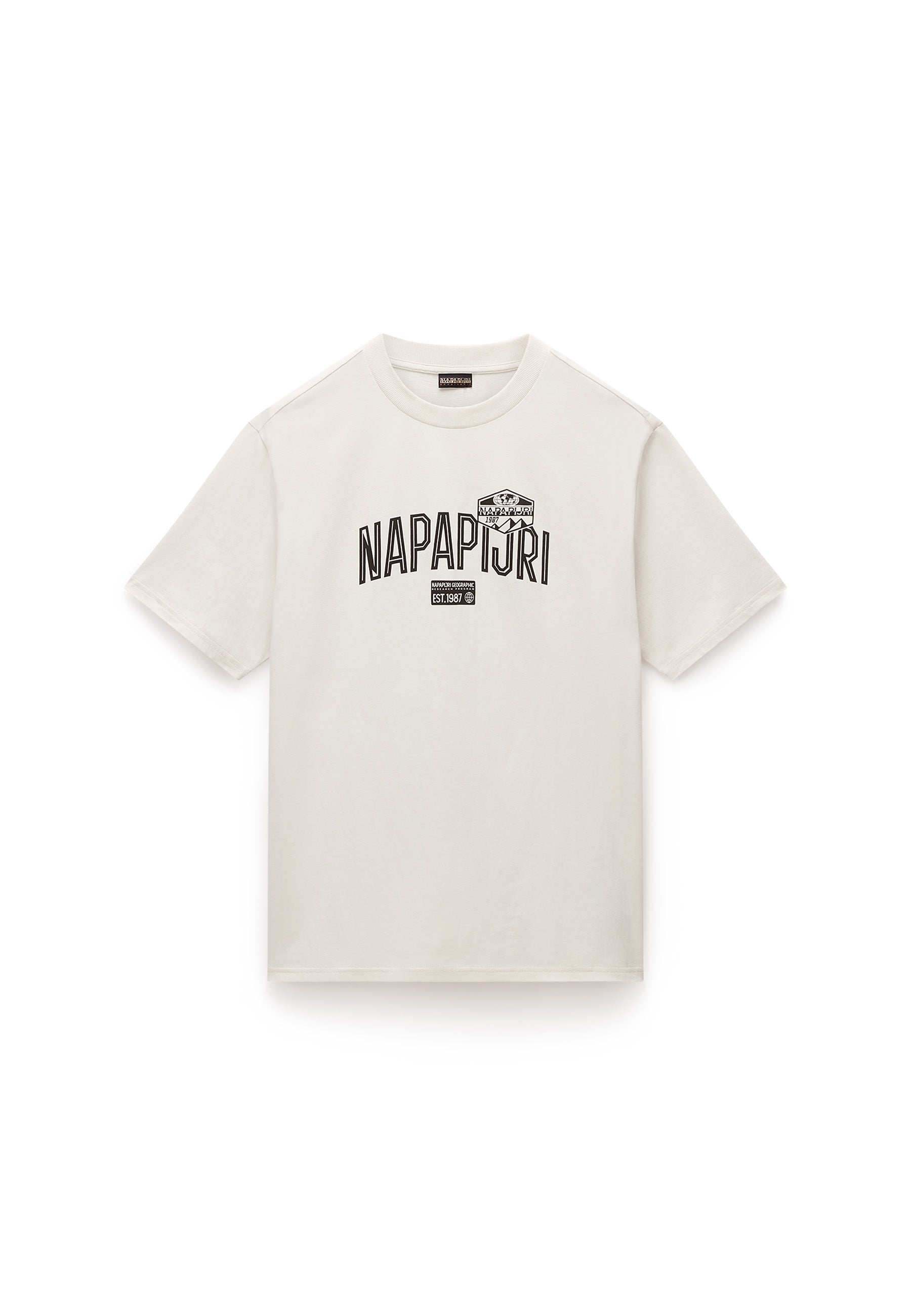 NAPAPIJRI S-FUNES SHORT SLEEVE T-SHIRT - BEIGE DIMITY