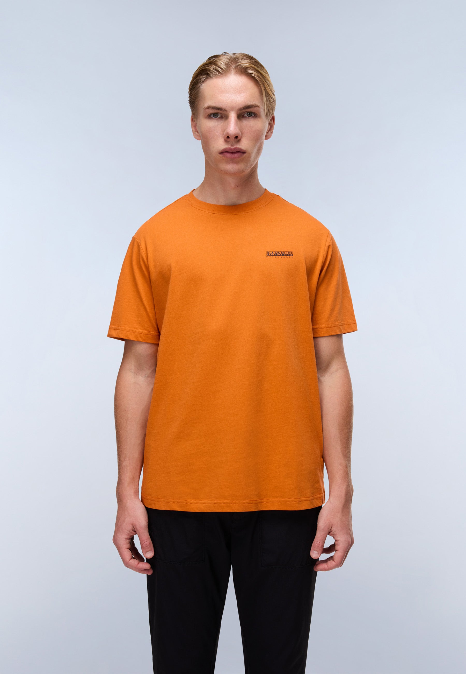NAPAPIJRI S-GUIDE SHORT SLEEVE T-SHIRT - ORANGE PUMPKIN