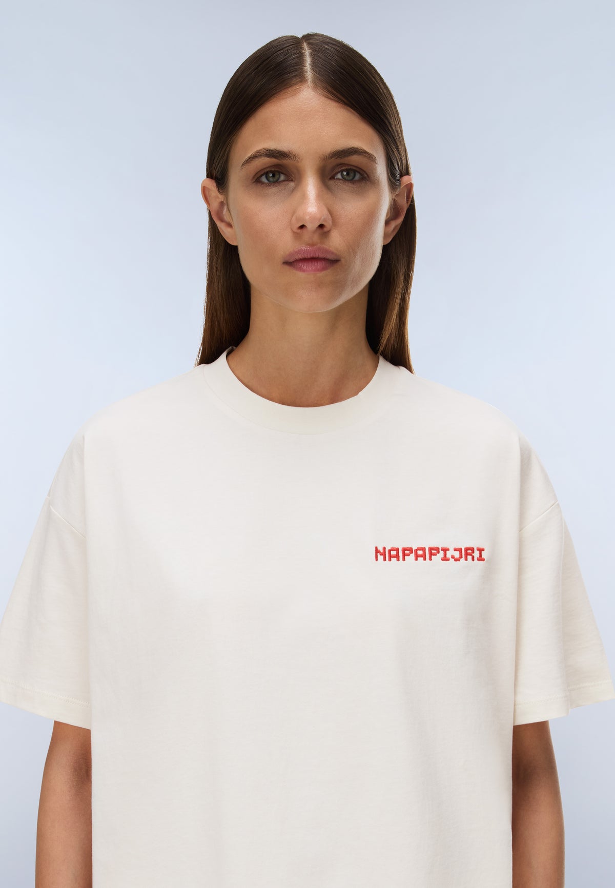 Napapijri S-Aral Women's Short Sleeve T-Shirt - White Whisper