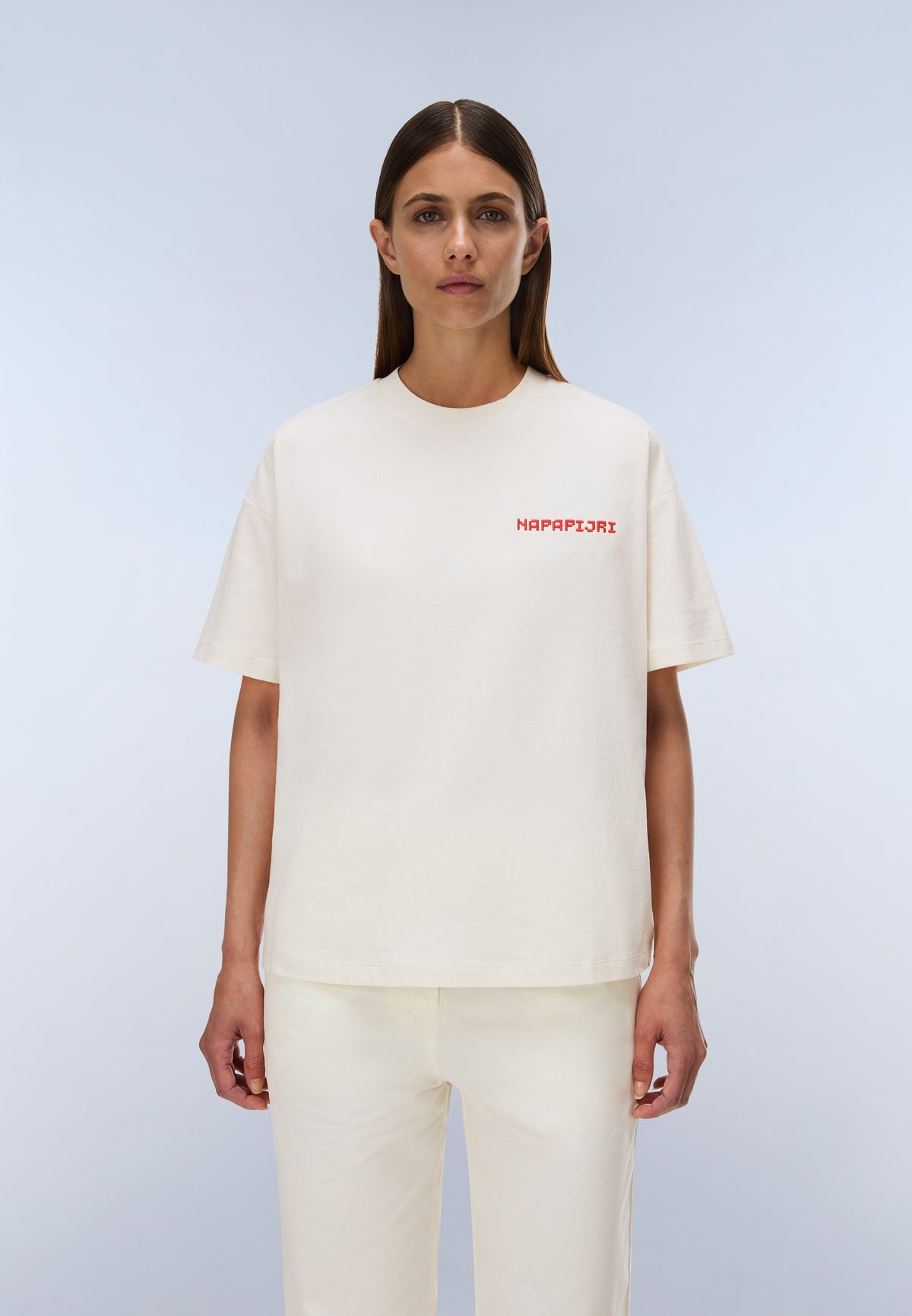 Napapijri S-Aral Women's Short Sleeve T-Shirt - White Whisper