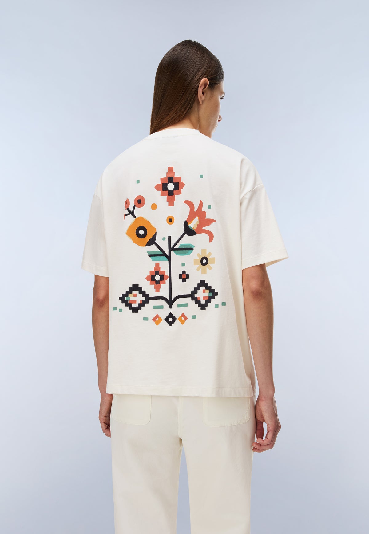 Napapijri S-Aral Women's Short Sleeve T-Shirt - White Whisper