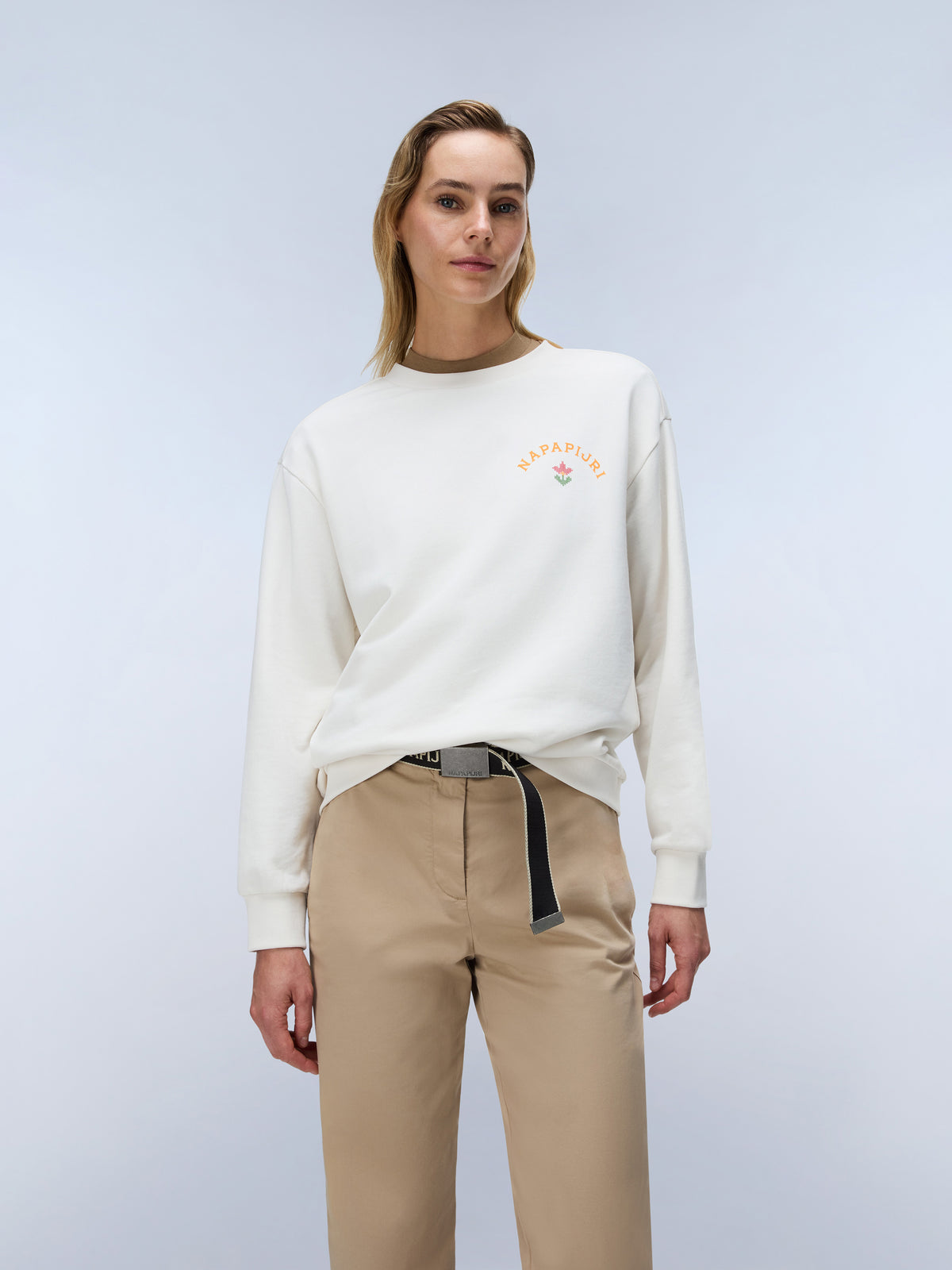 Napapijri B-Bliss Women's Sweat - White Whisper