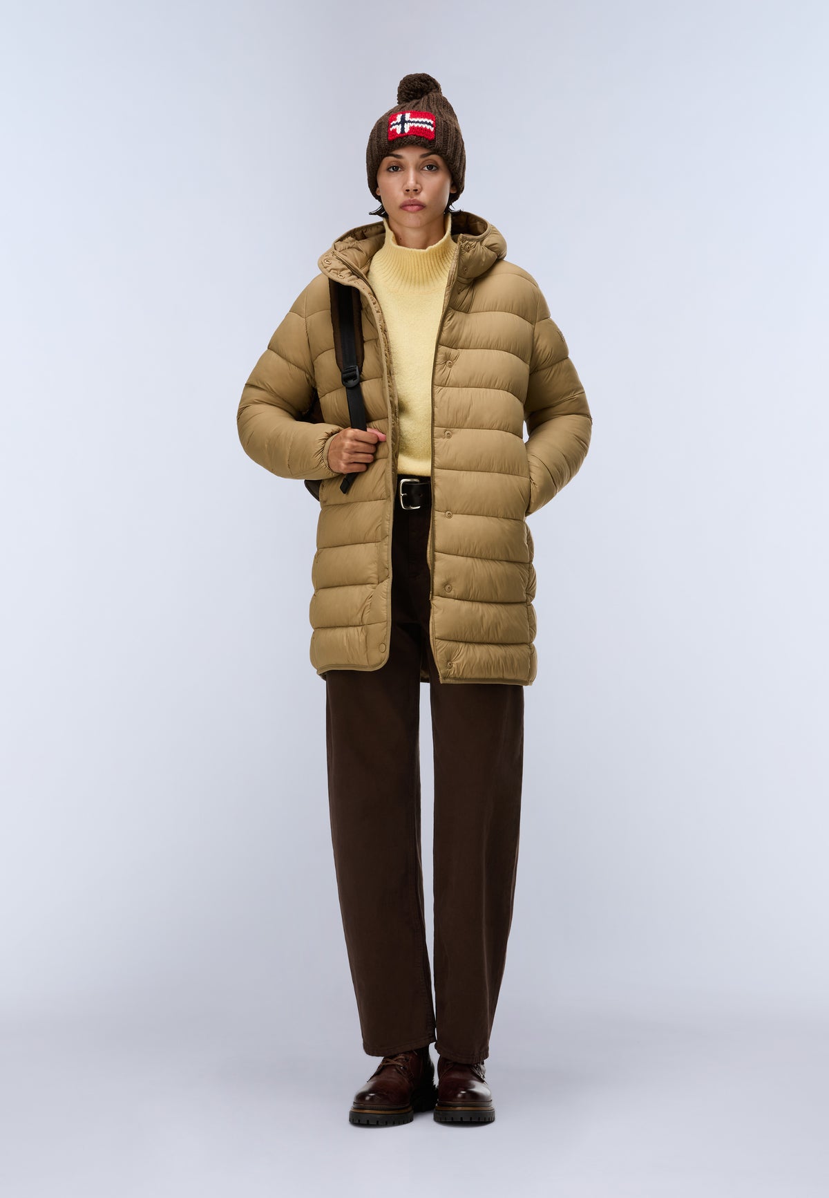 Napapijri Aerins Medium Womens Puffa Jacket - Oak