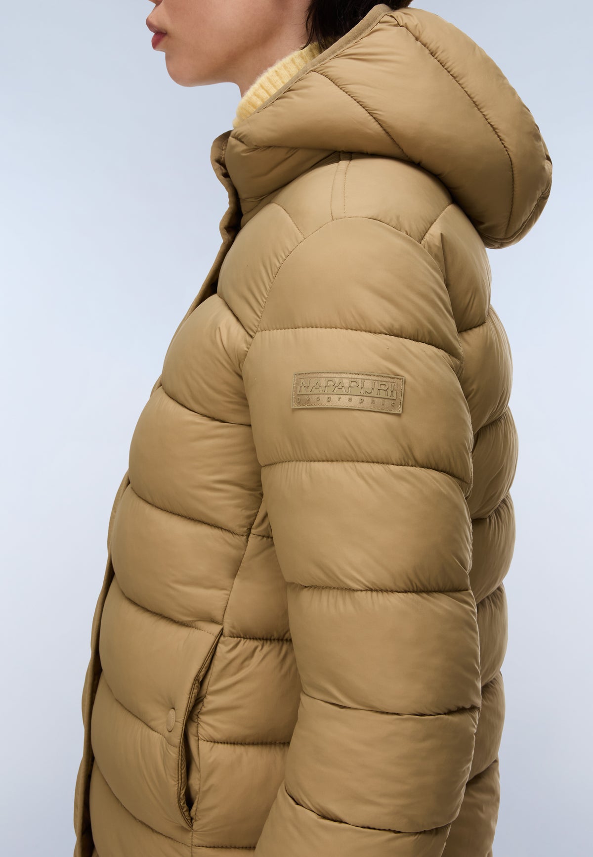 Napapijri Aerins Medium Womens Puffa Jacket - Oak