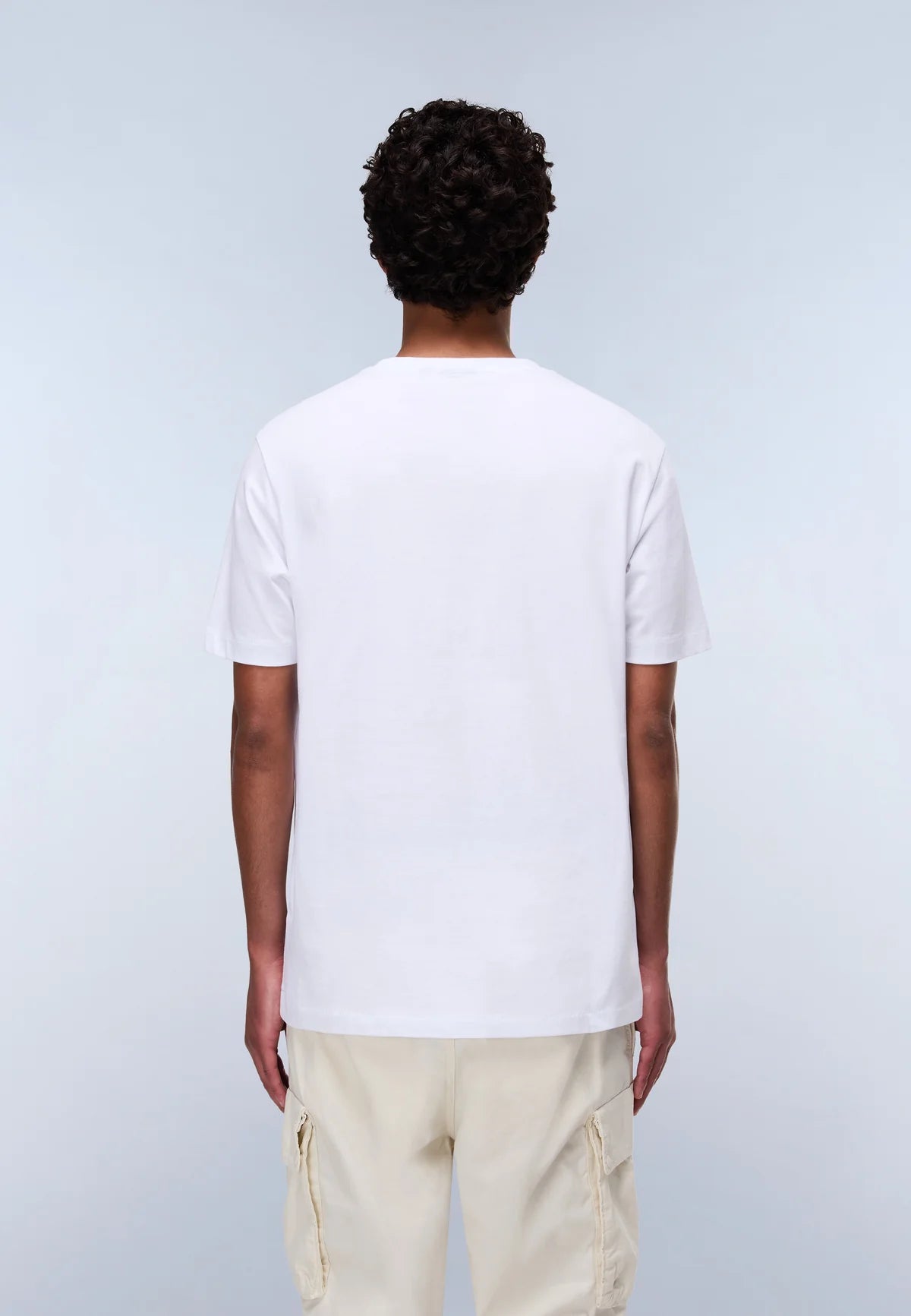 NAPAPIJRI BOX LOGO SHORT SLEEVE T-SHIRT - WHITE