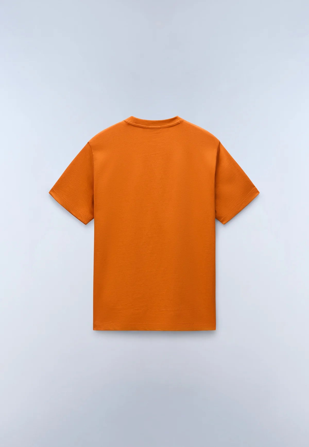 NAPAPIJRI BOX LOGO SHORT SLEEVE T-SHIRT - ORANGE PUMPKIN