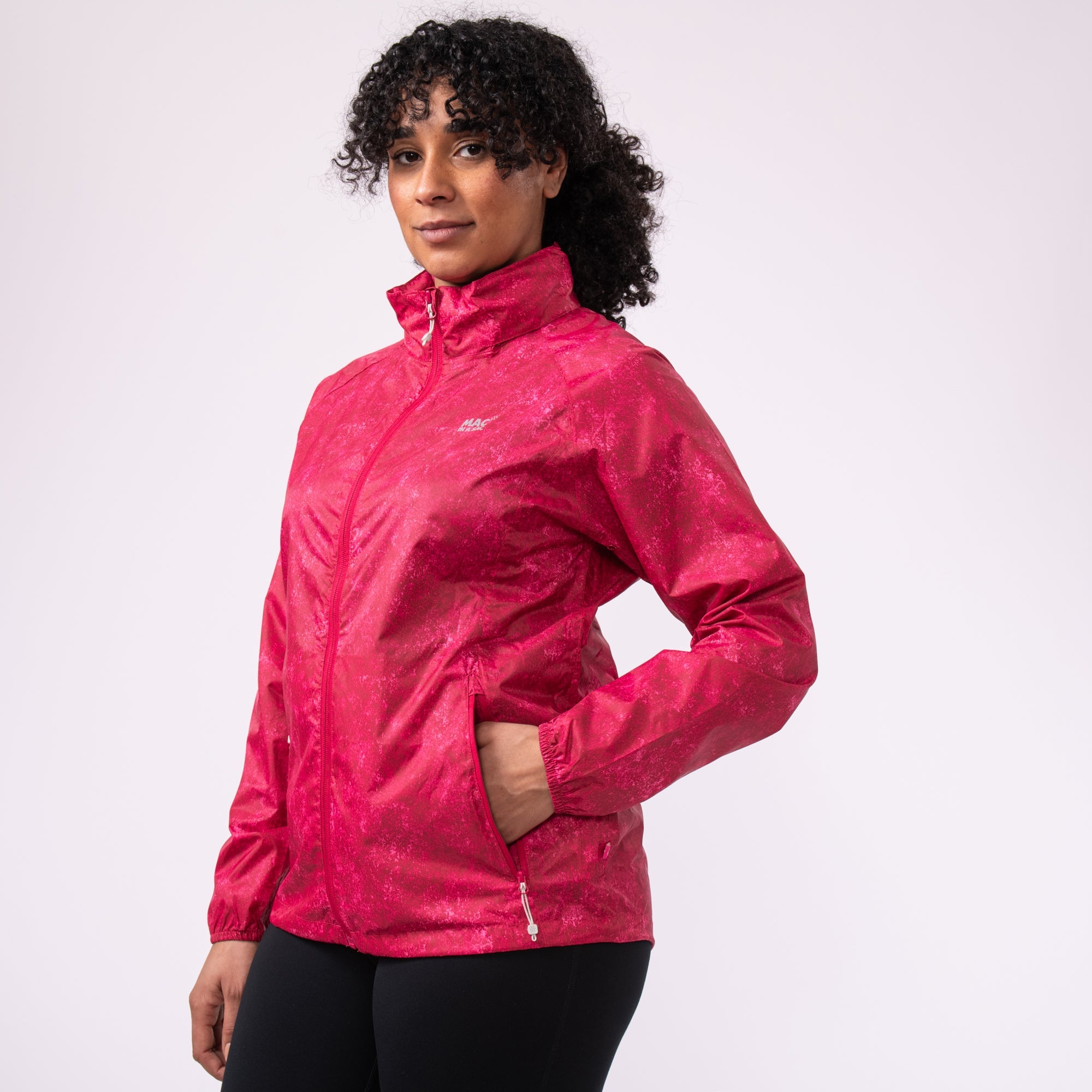 Mac In A Sac Origin II Edition Packable Waterproof Jacket - Pink Etch