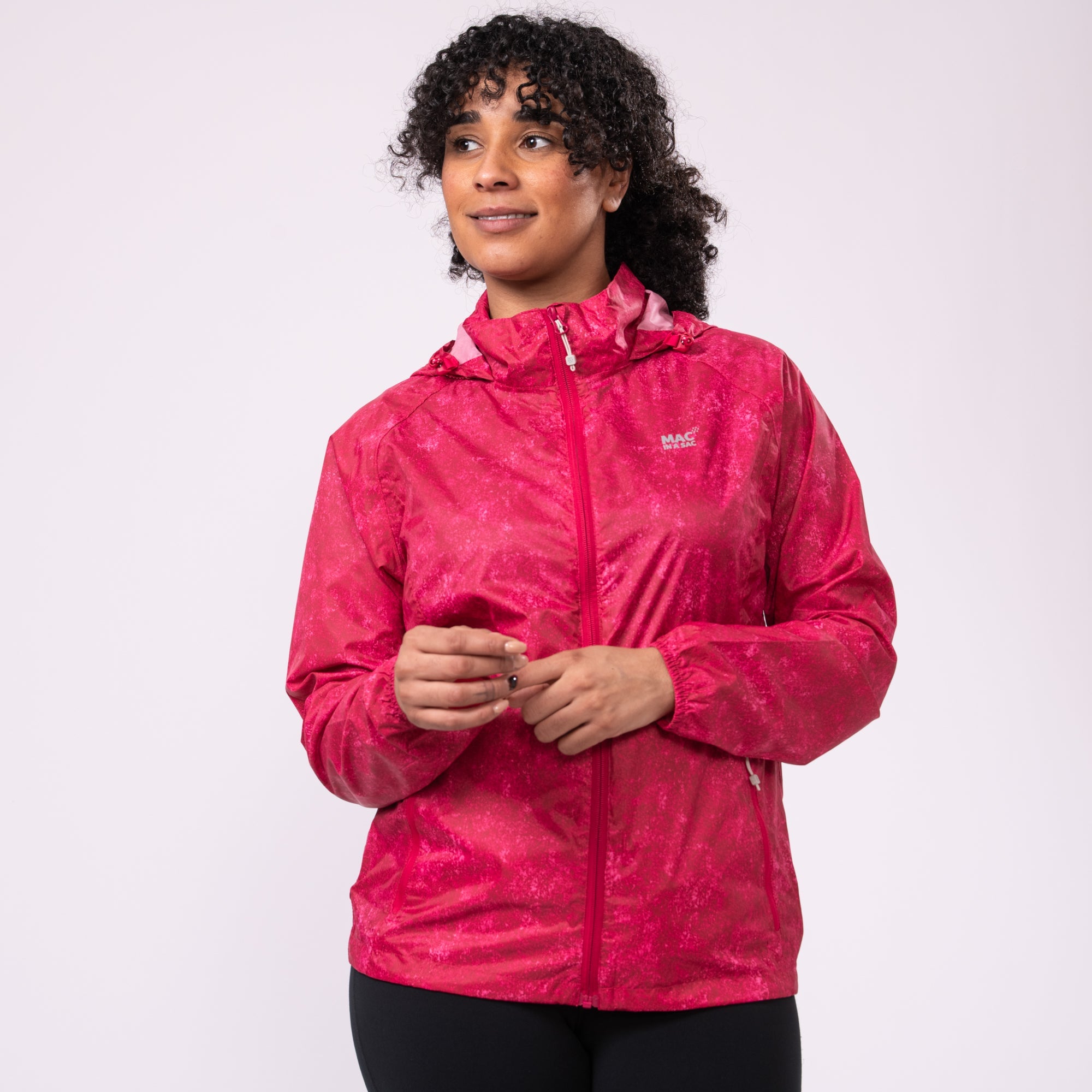 Mac In A Sac Origin II Edition Packable Waterproof Jacket - Pink Etch