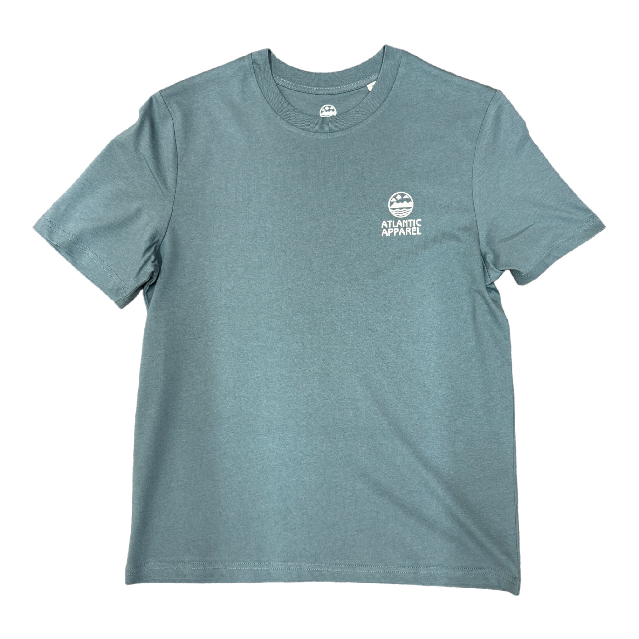 ATLANTIC APPAREL 'BIG WAVE' SHORT SLEEVE UNISEX T-SHIRT - STARGAZER GREEN