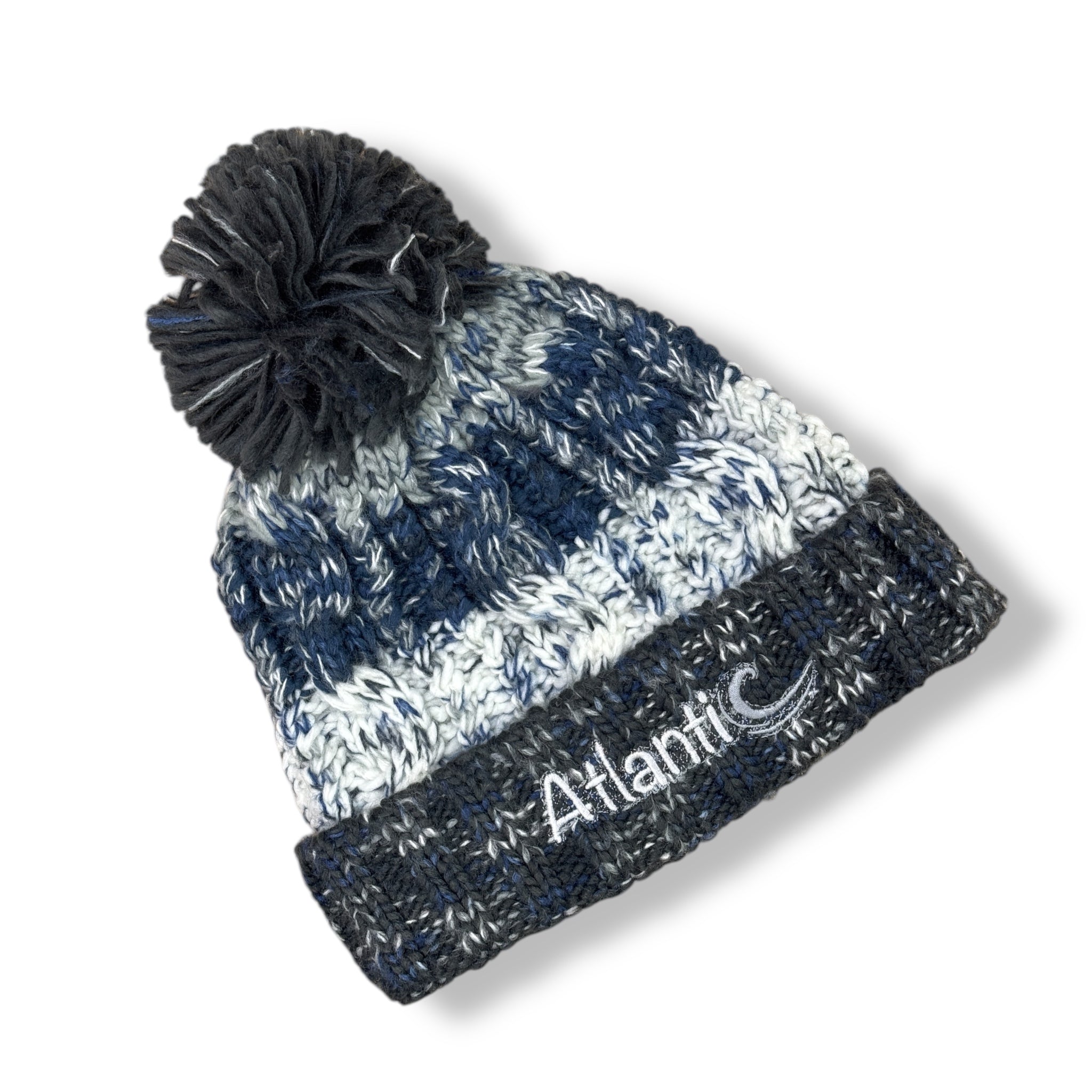 ATLANTIC 'CORKSCREW' POM BEANIE - ARCTIC DAWN