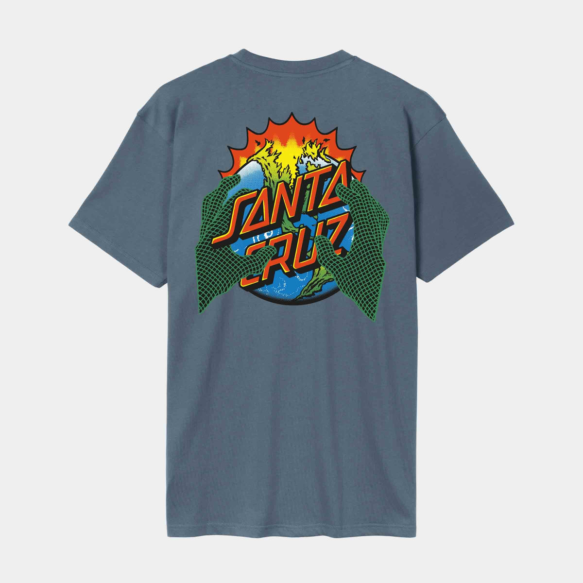 SANTA CRUZ KENDALL END OF THE DOT T-SHIRT - STORM GREY