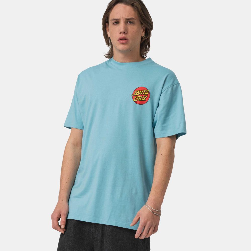 SANTA CRUZ CLASSIC DOT CHEST T-SHIRT - NORSE BLUE