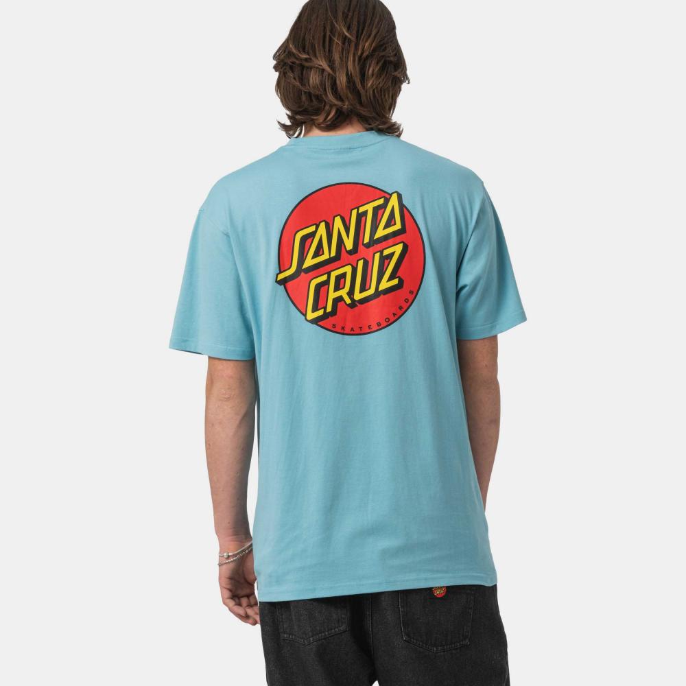 SANTA CRUZ CLASSIC DOT CHEST T-SHIRT - NORSE BLUE
