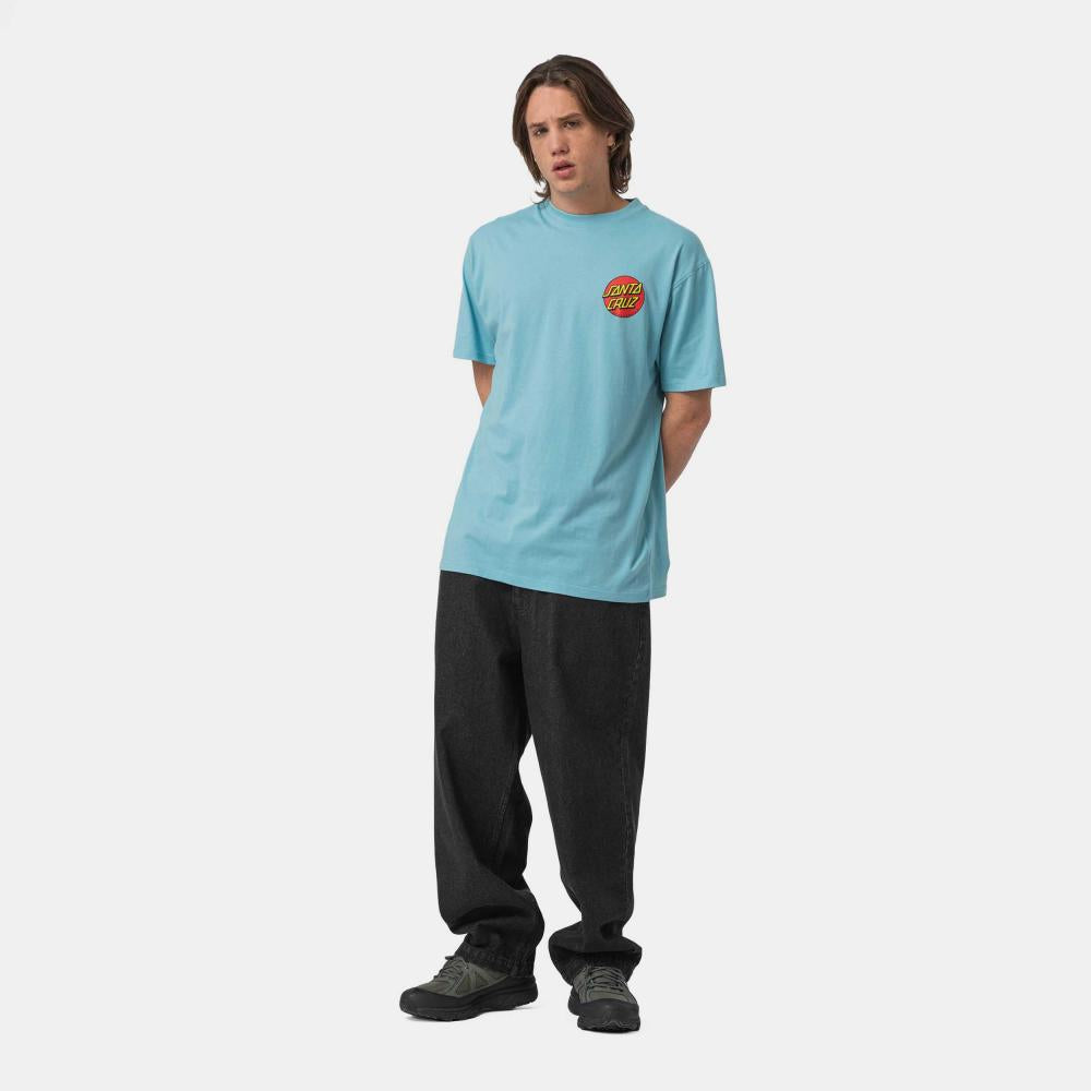 SANTA CRUZ CLASSIC DOT CHEST T-SHIRT - NORSE BLUE