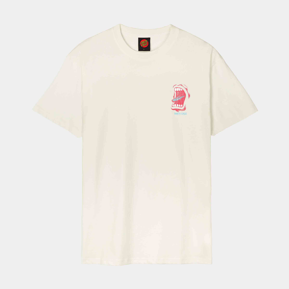 SANTA CRUZ VTG SCREAMING CONNECT T-SHIRT - UNBLEACHED COTTON