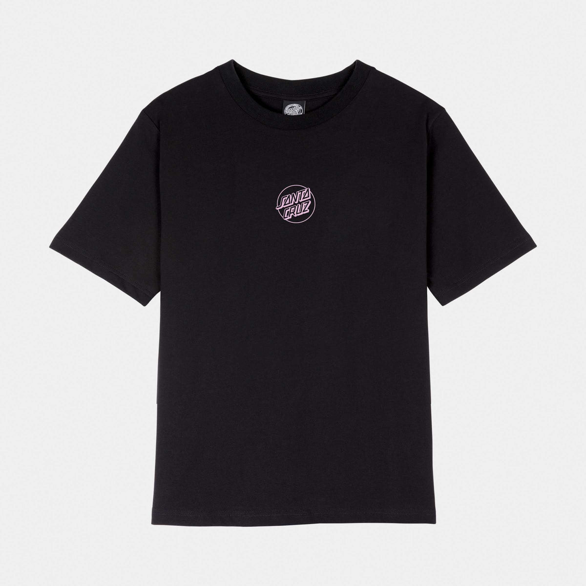 SANTA CRUZ MONO STAMPED DOT WOMEN'S T-SHIRT - BLACK
