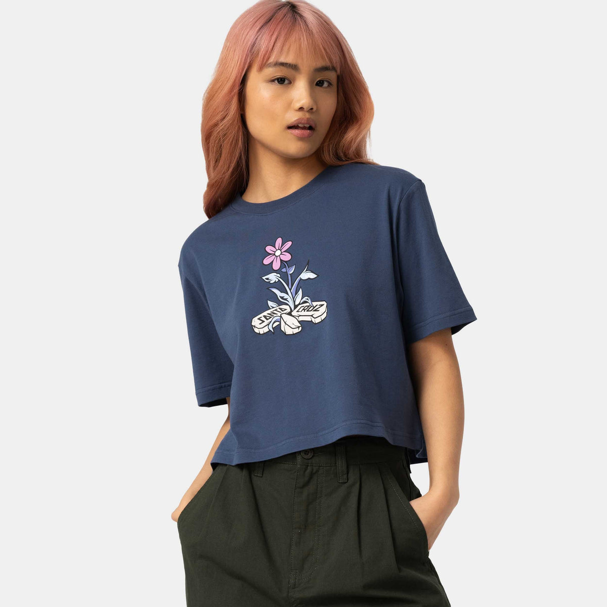 Santa Cruz Flourish T-Shirt - Heritage Blue