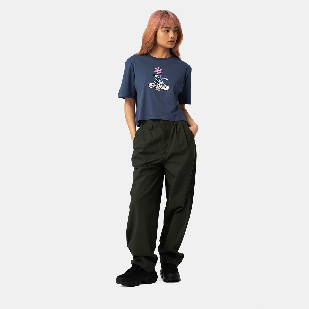 Santa Cruz Flourish T-Shirt - Heritage Blue