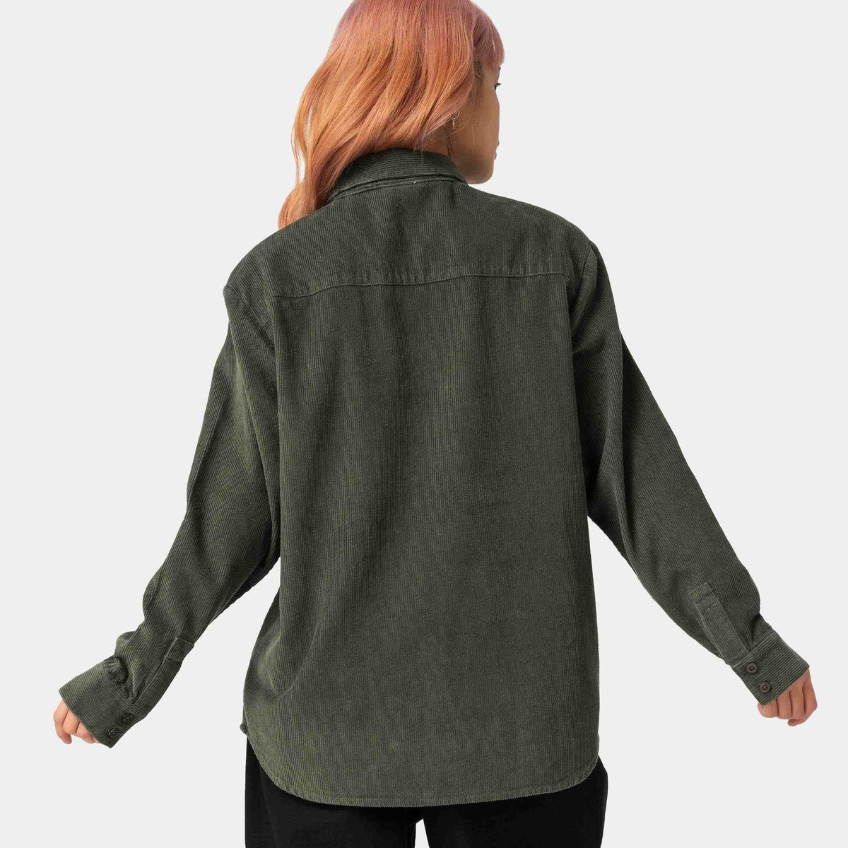 SANTA CRUZ CLASSIC LABEL WOMEN'S LONG SLEEVED SHIRT - DARK MOSS