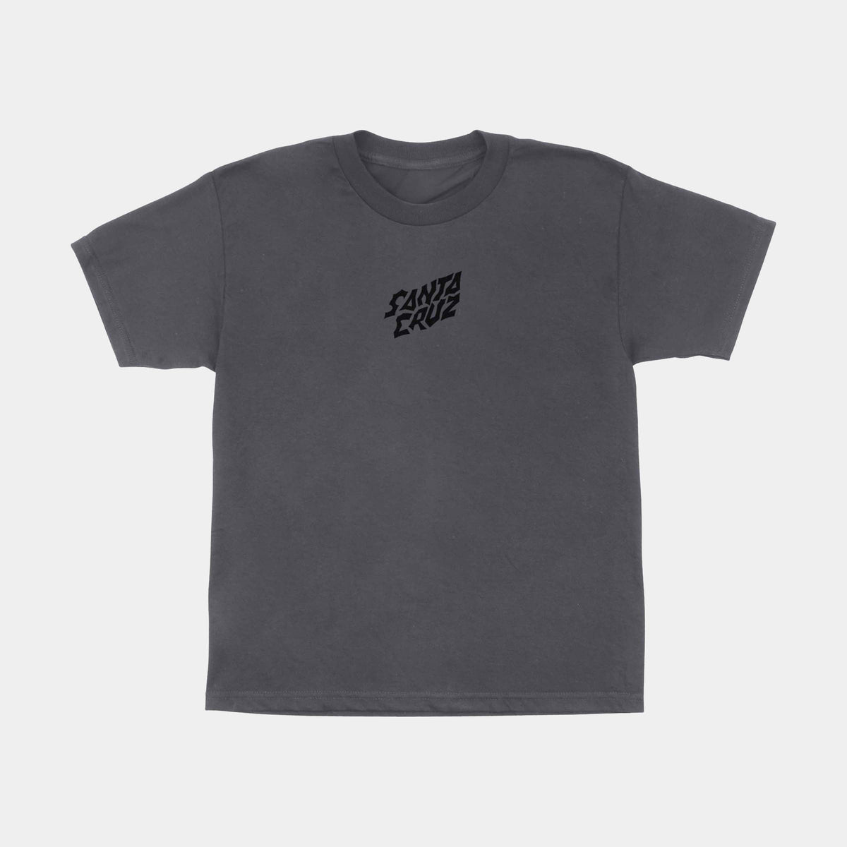 SANTA CRUZ YOUTH STRANGER THINGS SCREAMING LIGHTS T-SHIRT - CHARCOAL