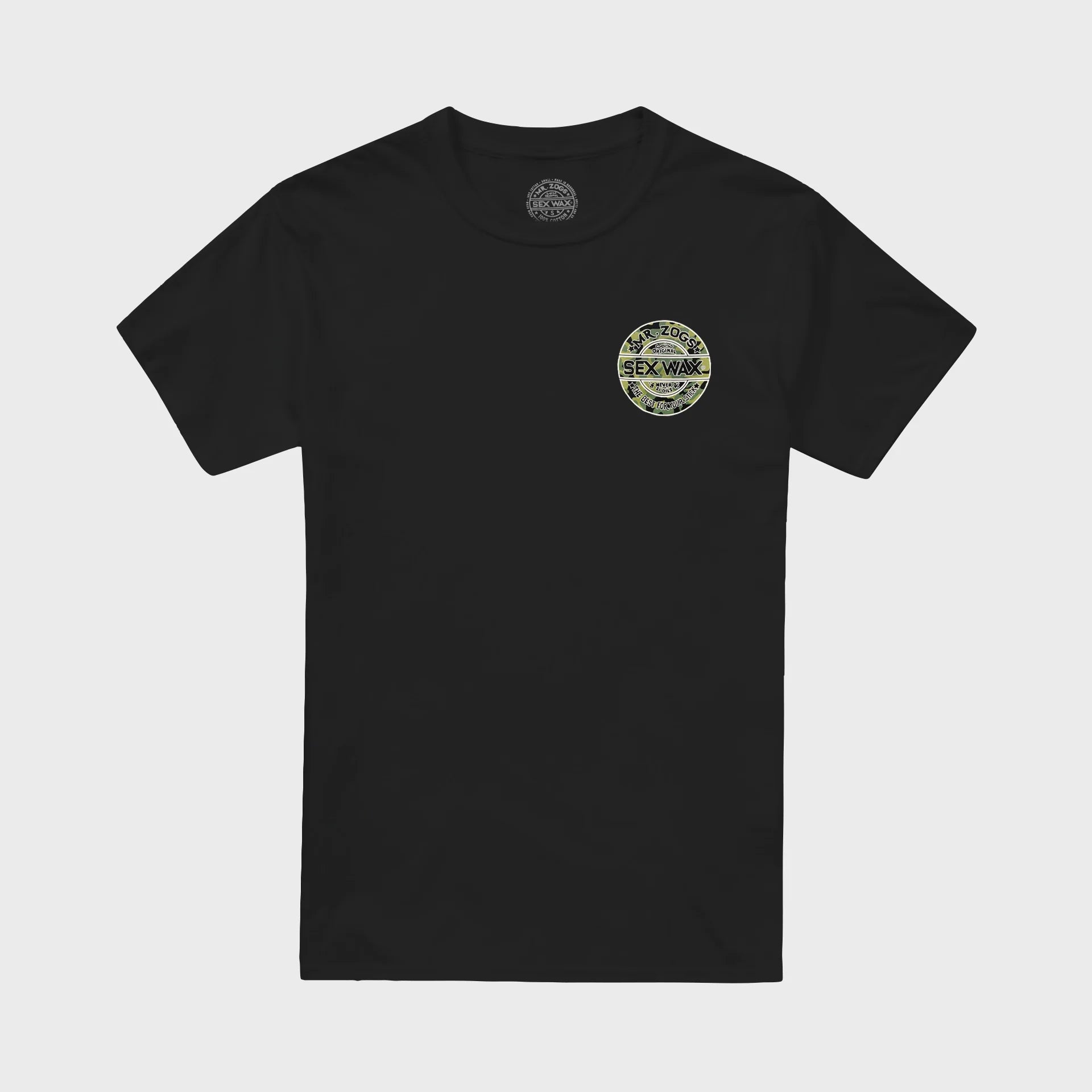 SEXWAX CAMO MENS T-SHIRT - BLACK