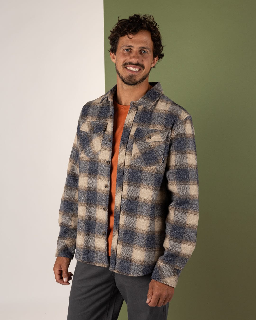 SALTROCK WILFRED MENS CHECK FLANNEL SHIRT