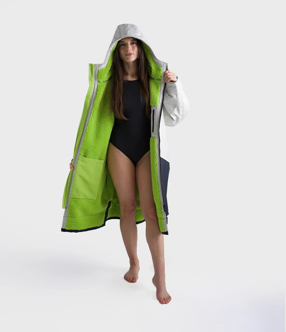 Dryrobe® Anthracite Lime Advance Adults Changing Robe