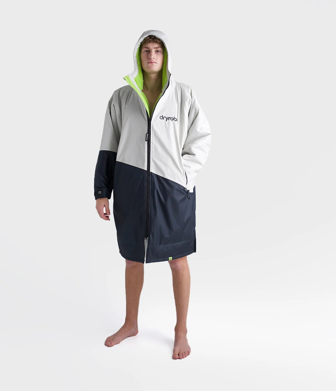 Dryrobe® Anthracite Lime Advance Adults Changing Robe