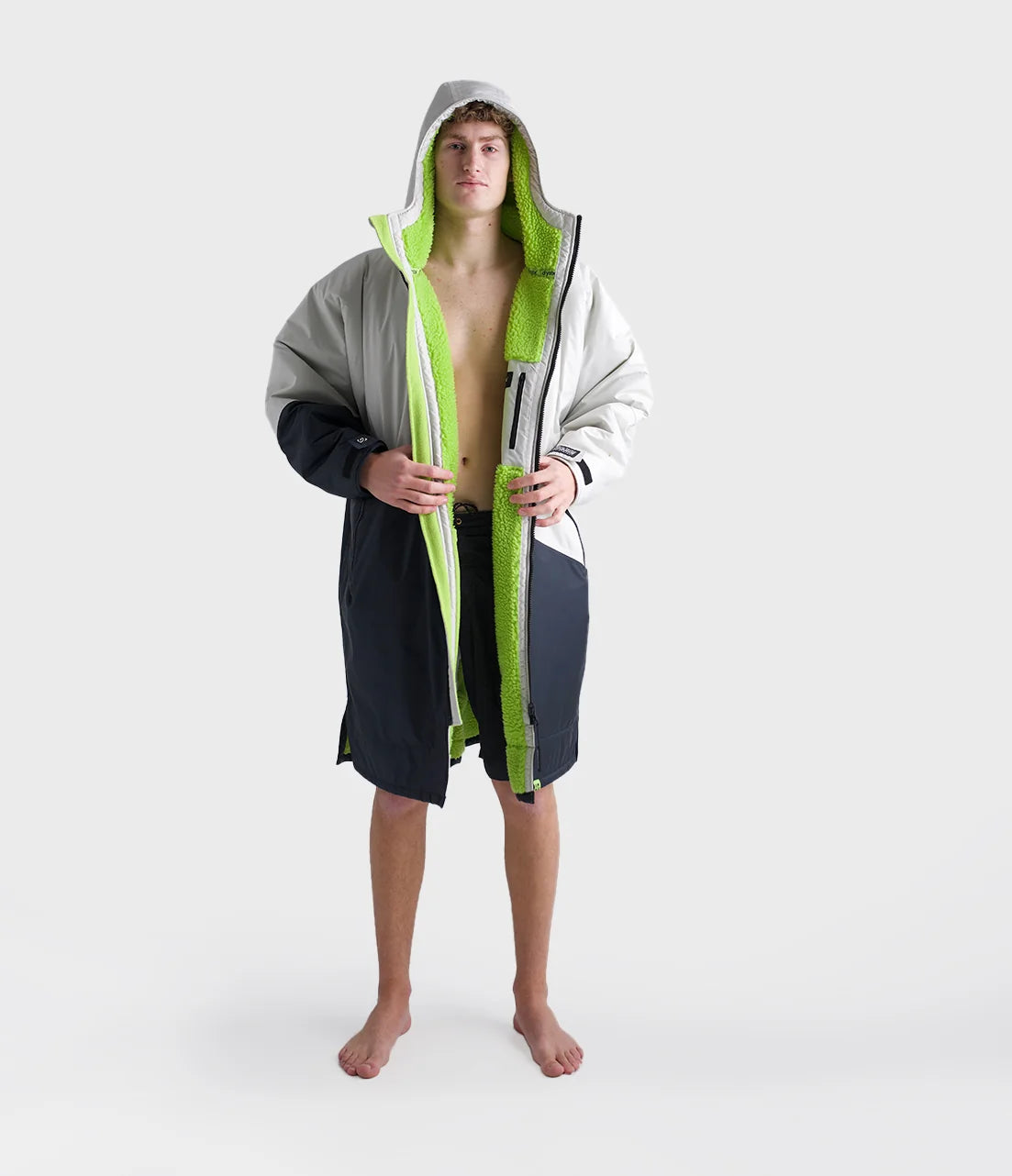 Dryrobe® Anthracite Lime Advance Adults Changing Robe