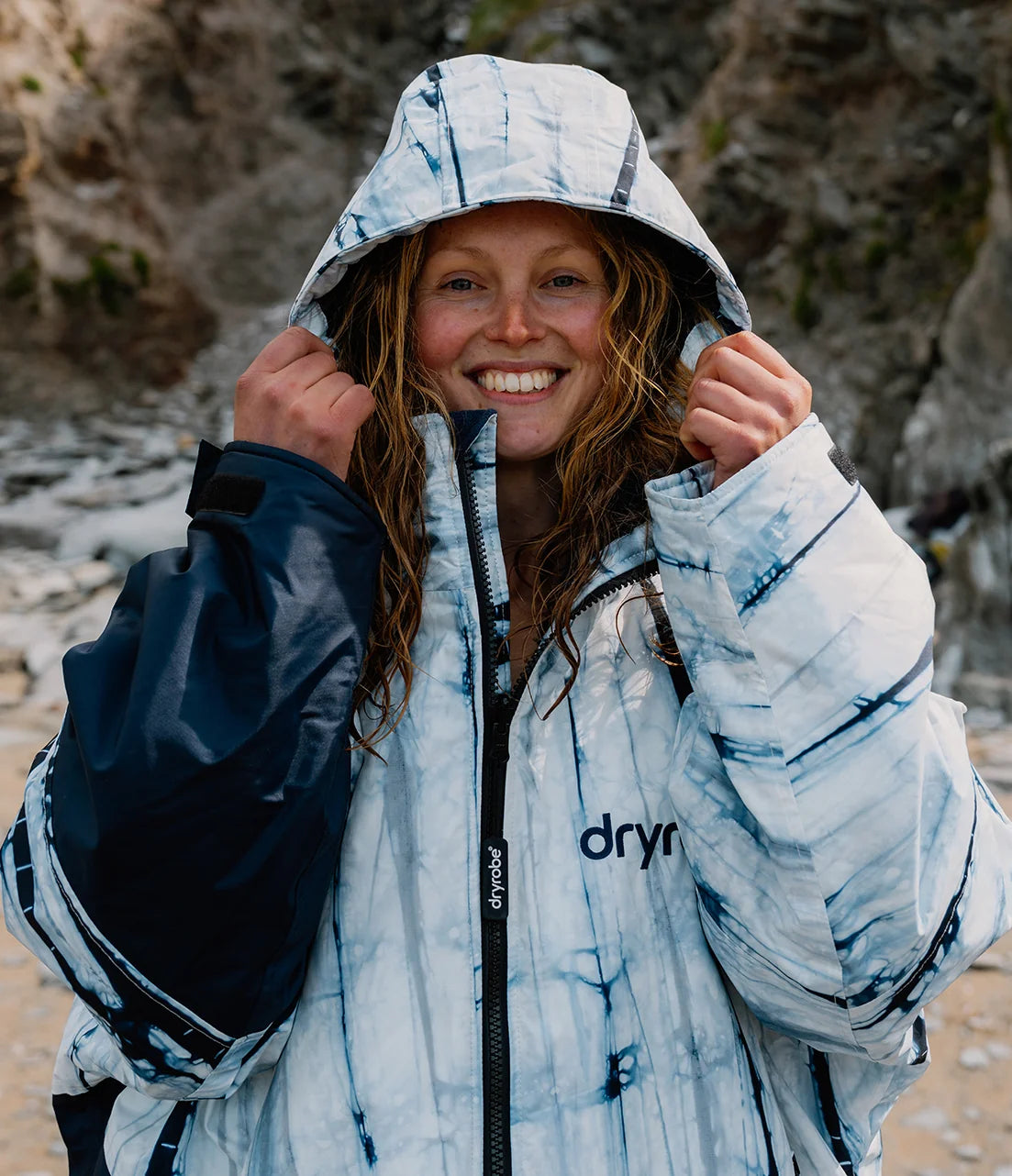 Dryrobe® Batik Blue Advance Adults Changing Robe