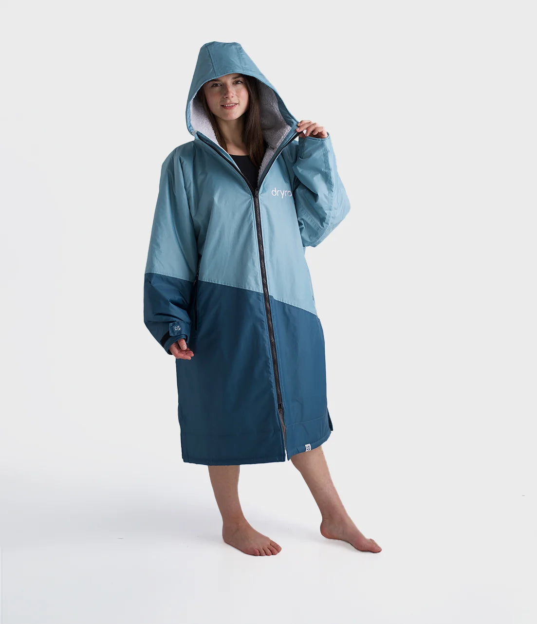 Dryrobe® Blue Light Grey Advance Adults Changing Robe
