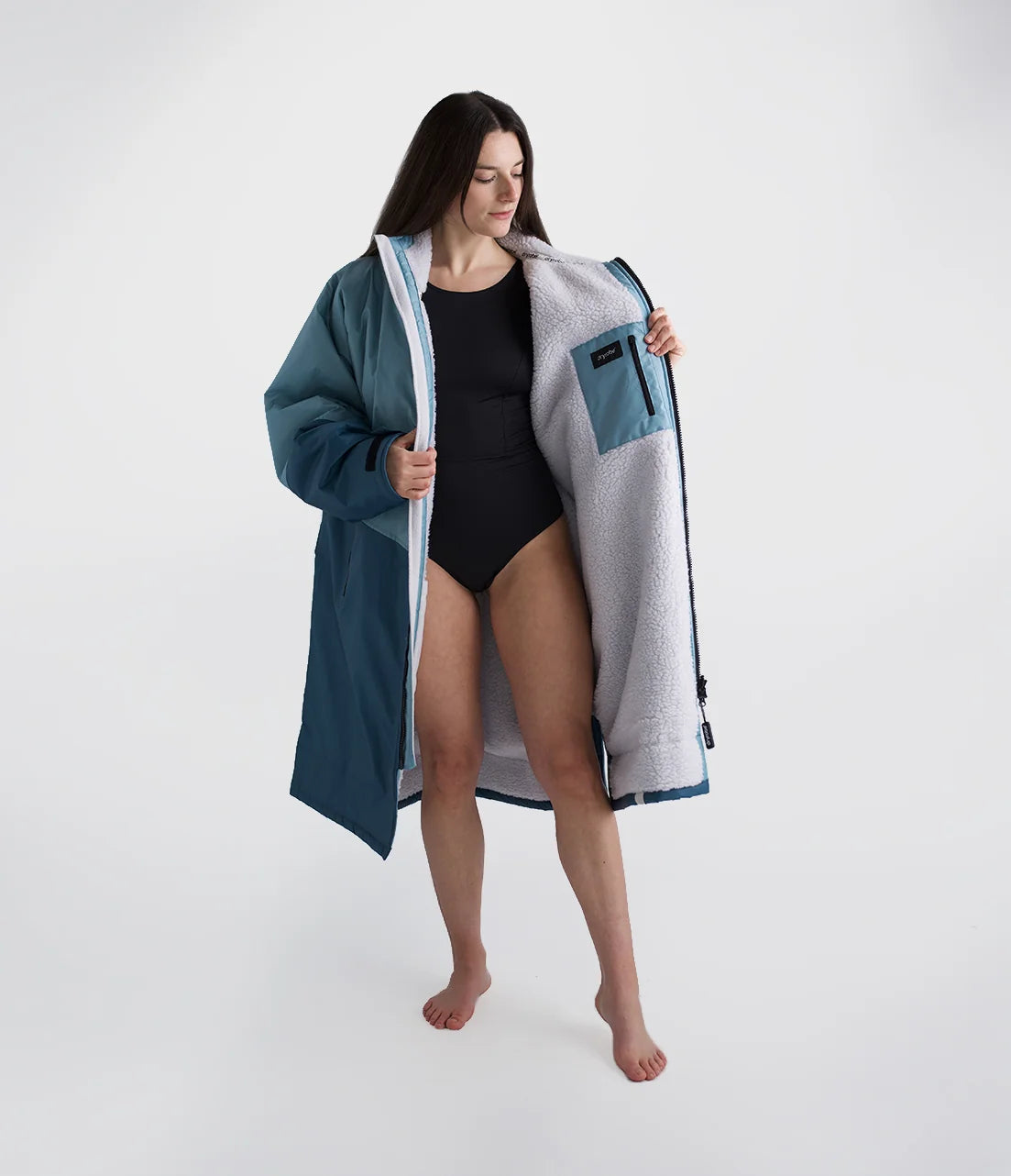 Dryrobe® Blue Light Grey Advance Adults Changing Robe
